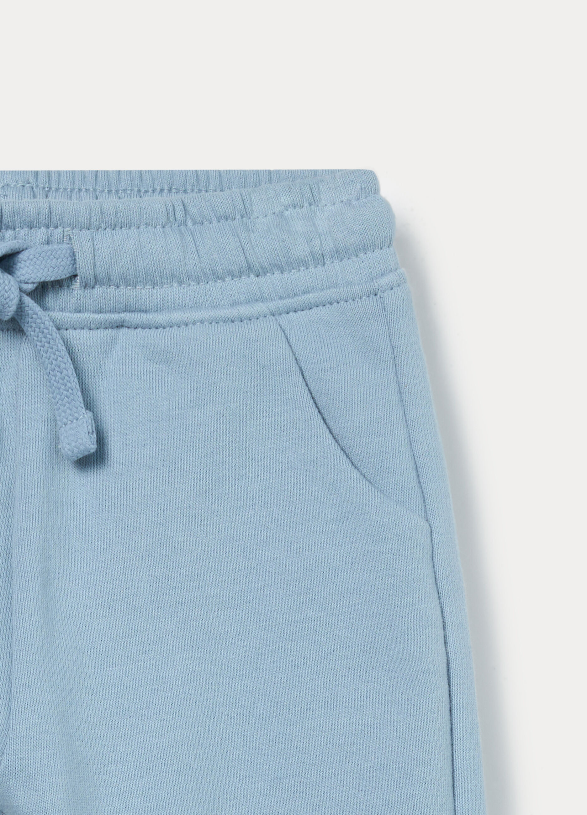 Jogger in french terry di puro cotone bimbo_2