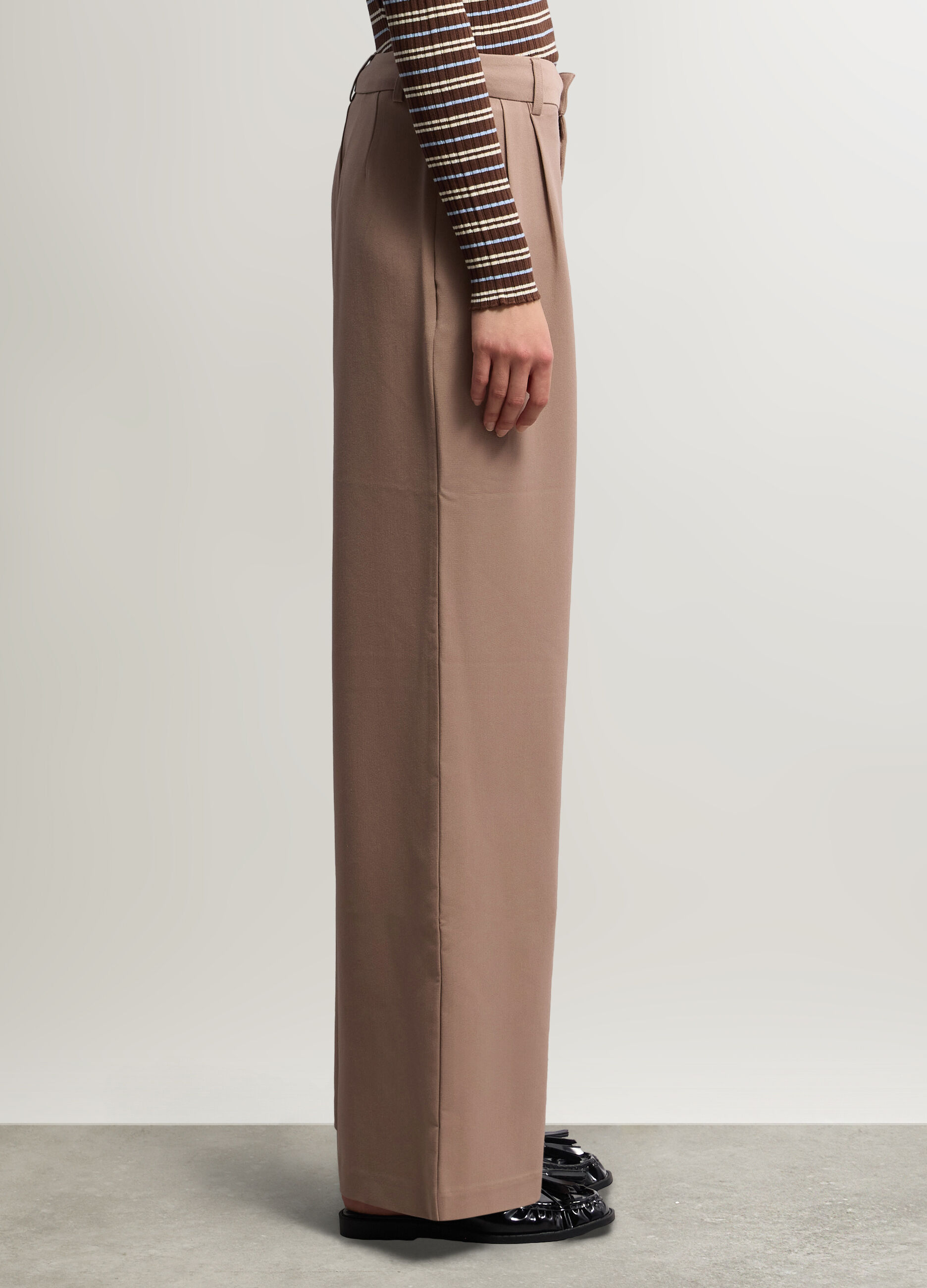 Pantaloni Straight Fit in poli-viscosa donna_1