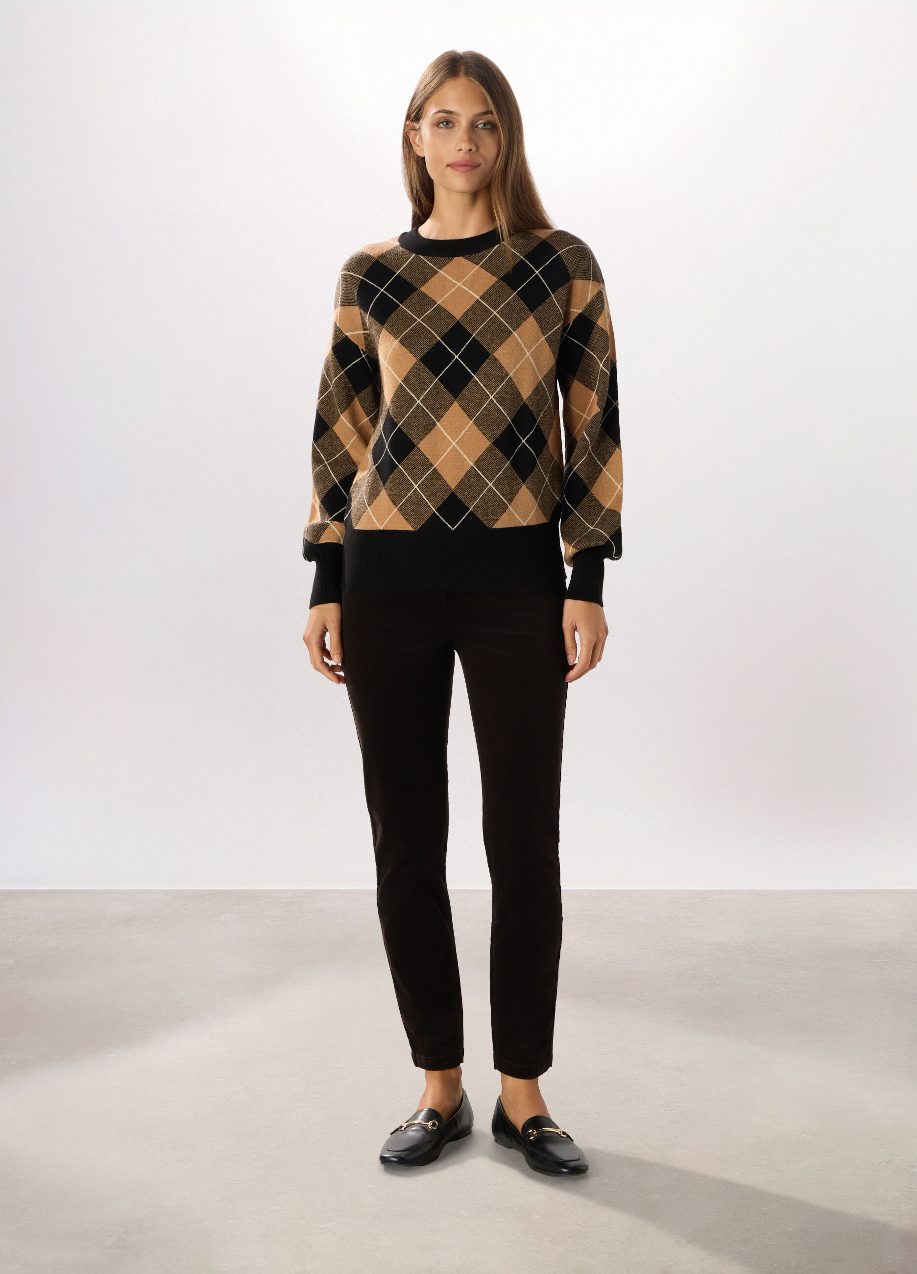 Jeggings in velluto a coste di cotone stretch donna_0