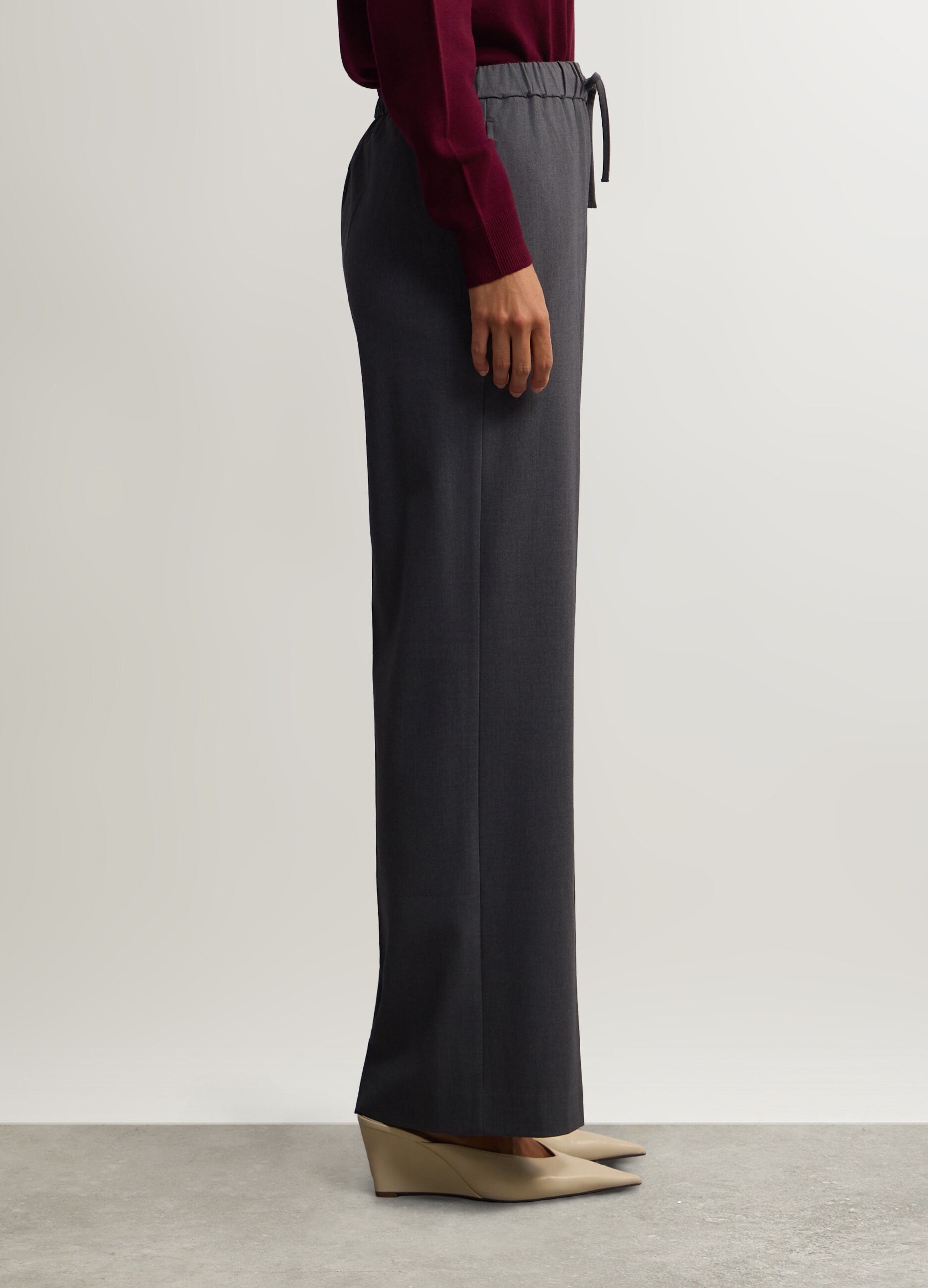 Pantaloni Straight Fit in poli-viscosa donna_1