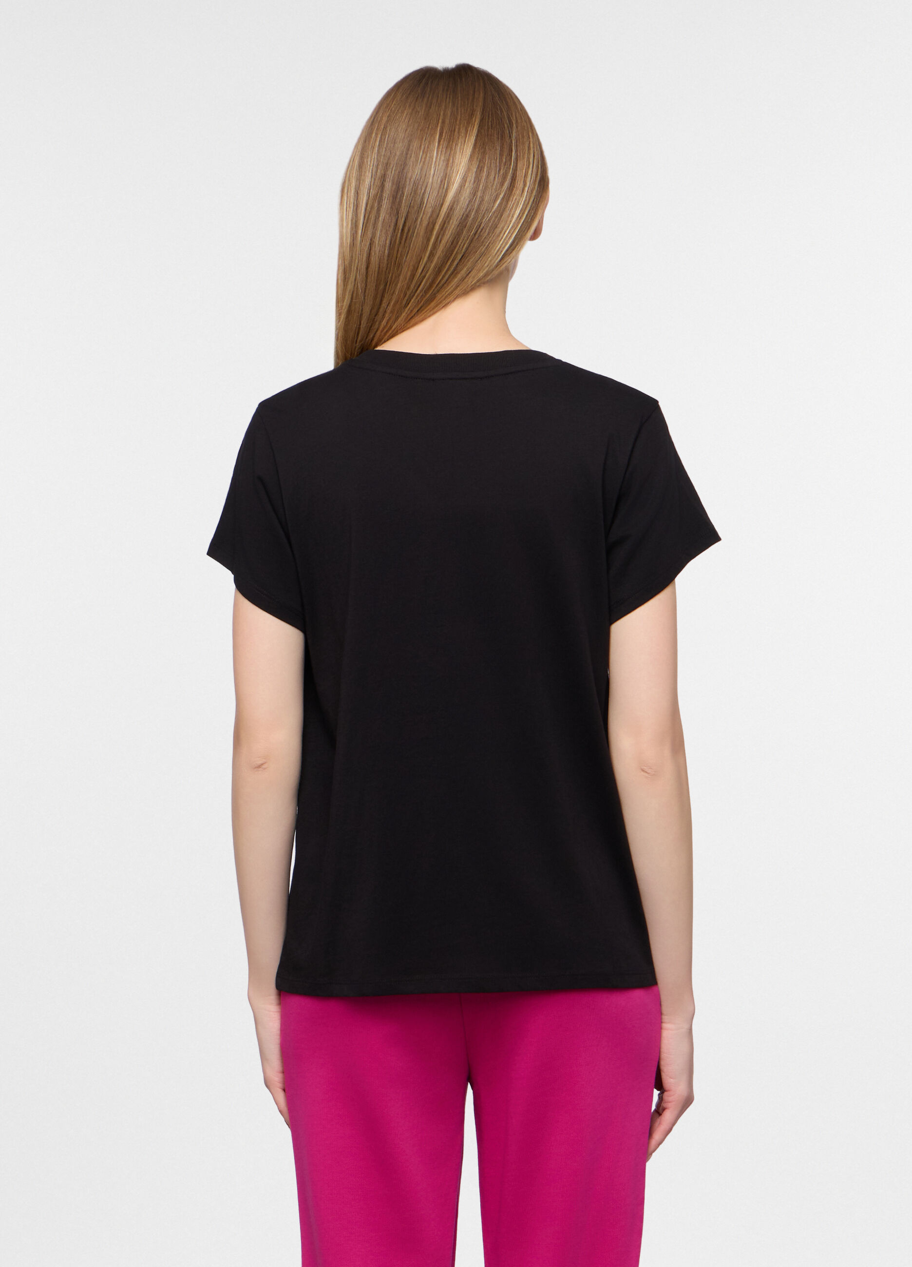 T-shirt girocollo donna_1