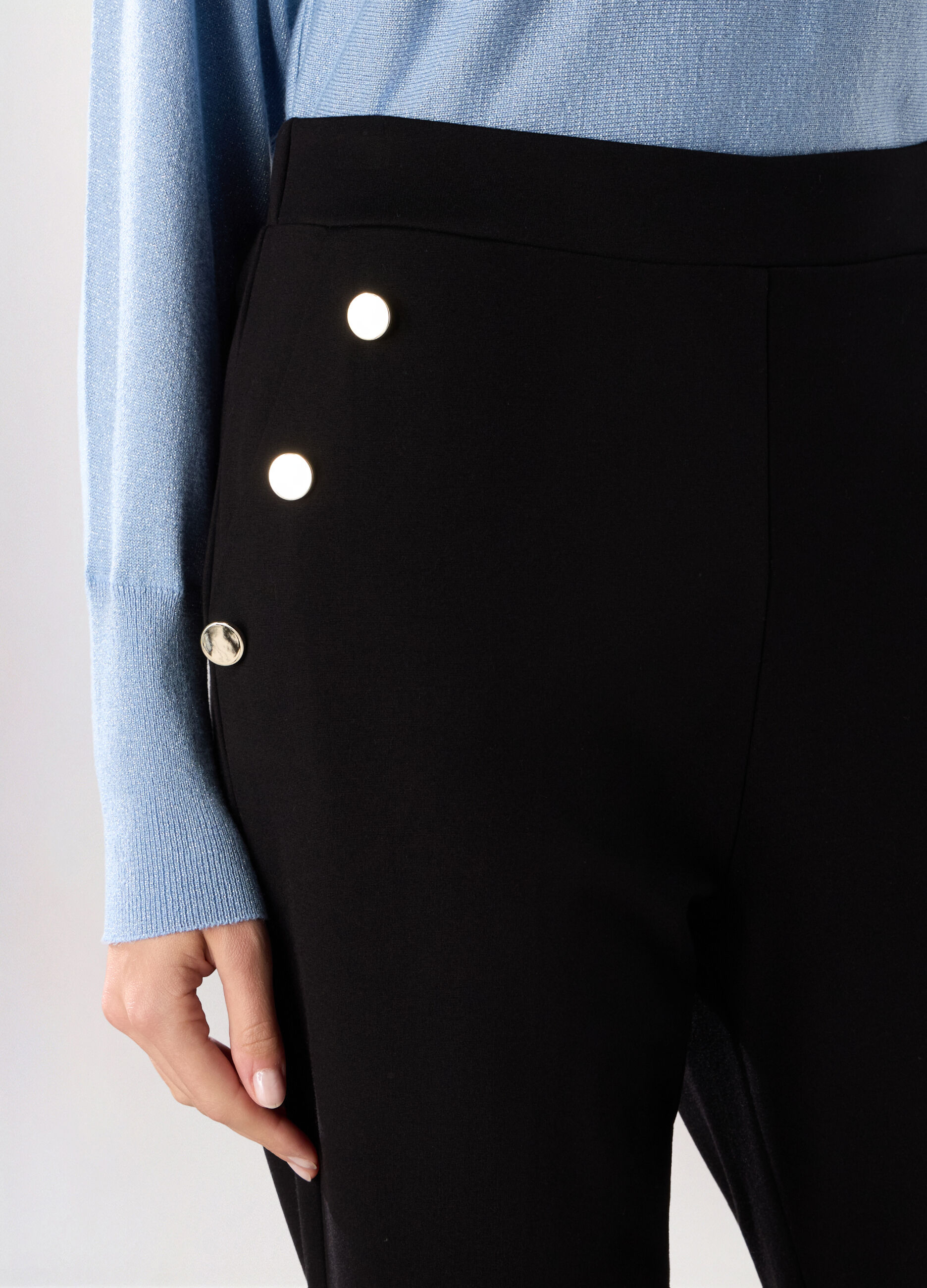 Pantaloni in punto Milano donna_2