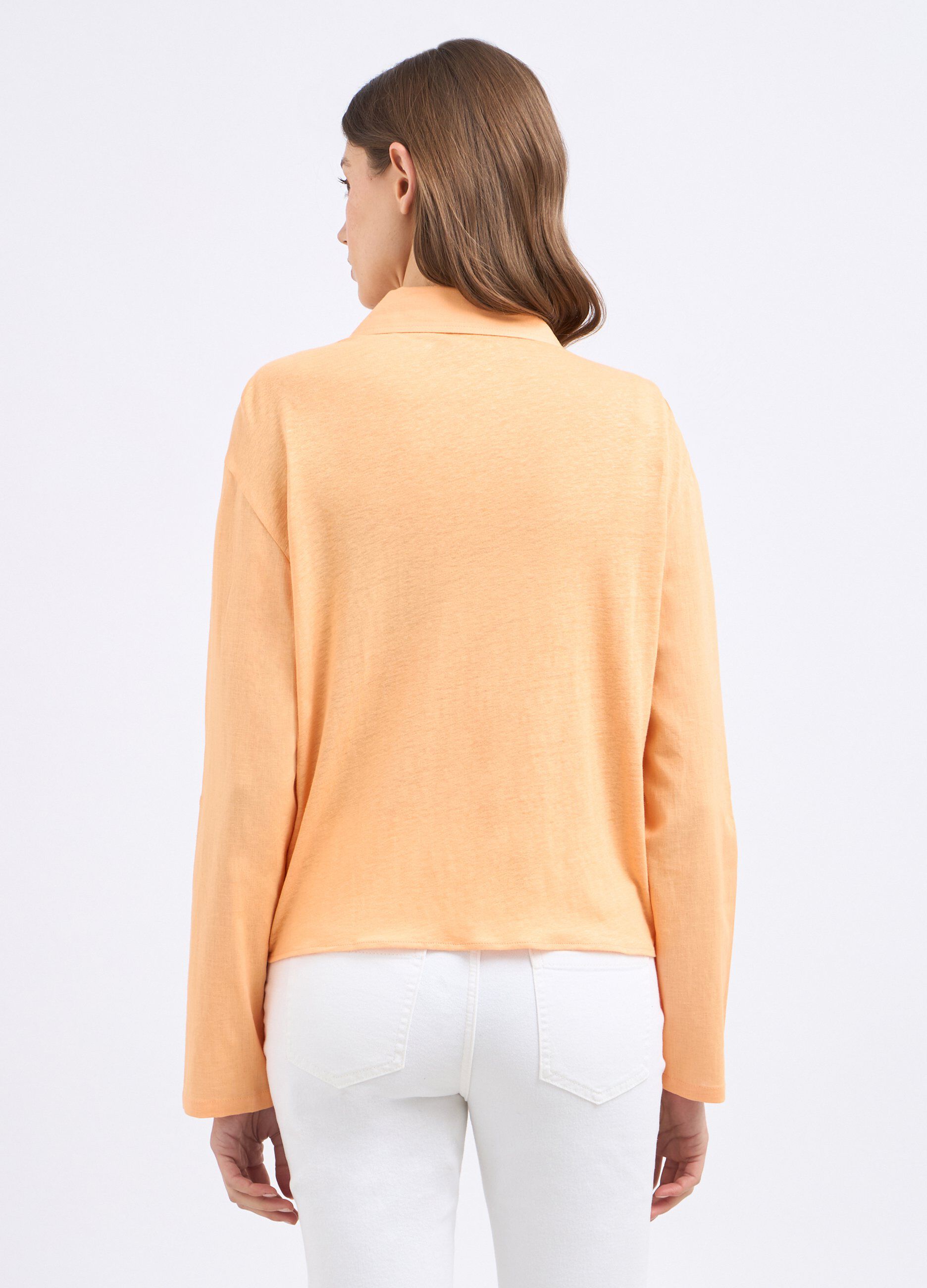 Camicia in misto lino donna