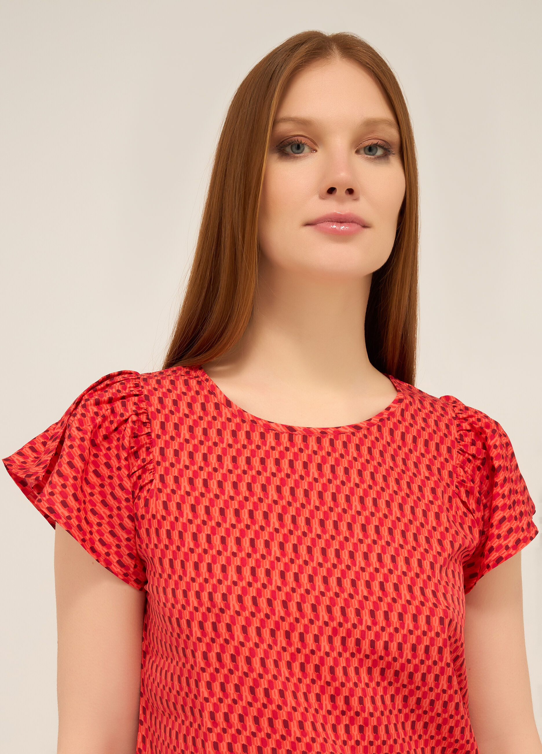 Blusa in american crepe donna_2