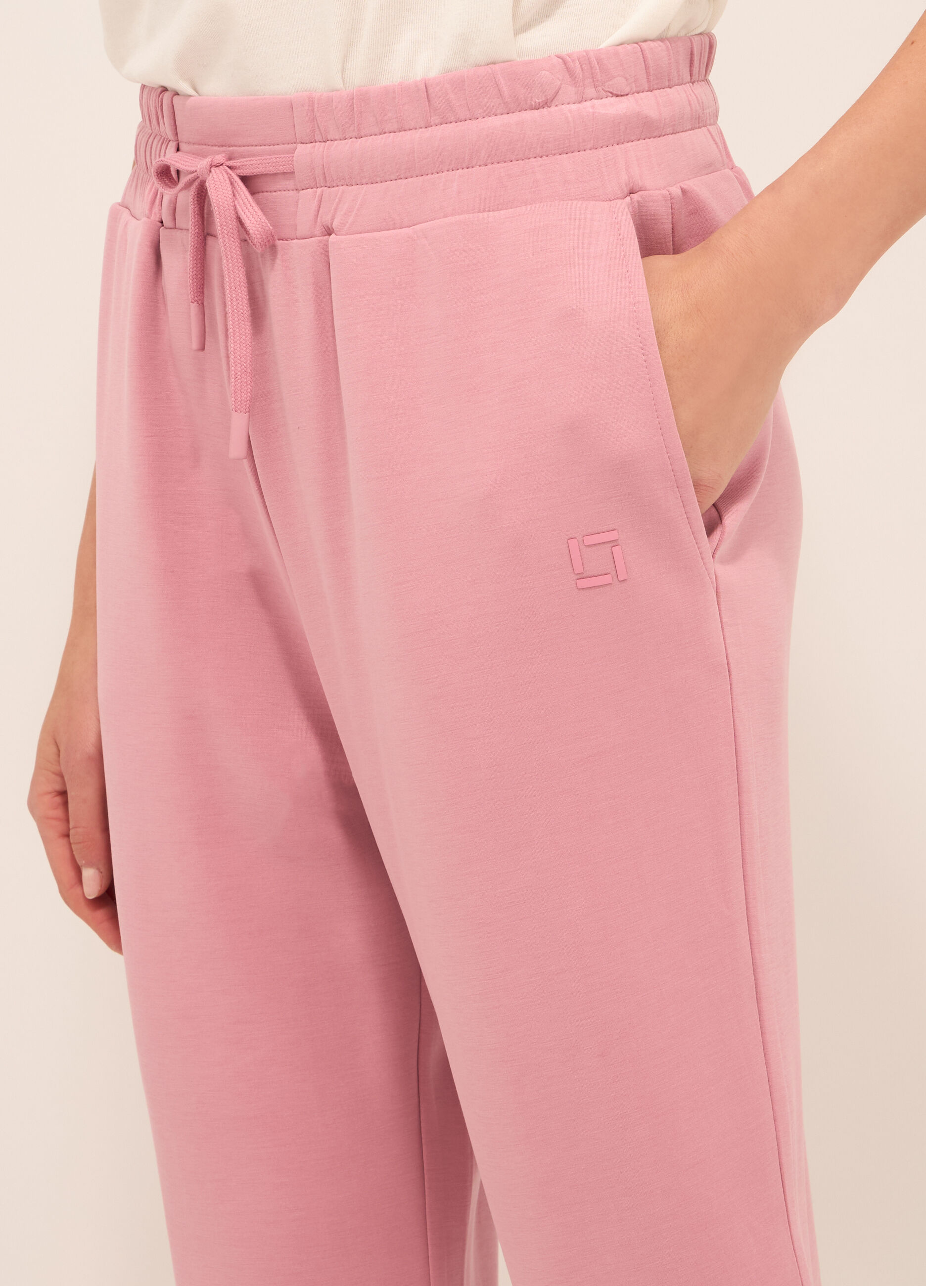 Jogger in jersey di misto modal donna_2