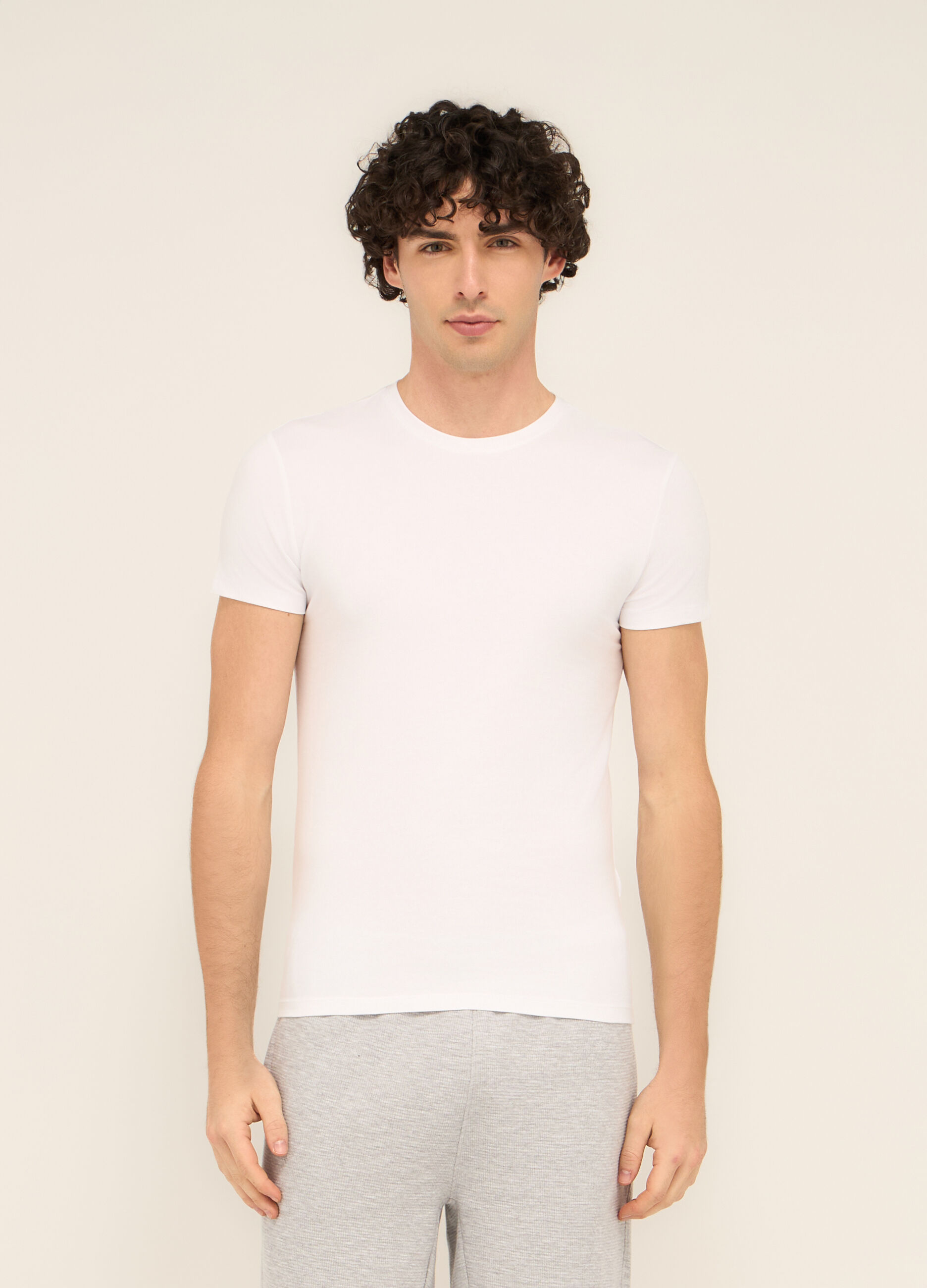 2 pack T-shirt intima in cotone stretch uomo_0