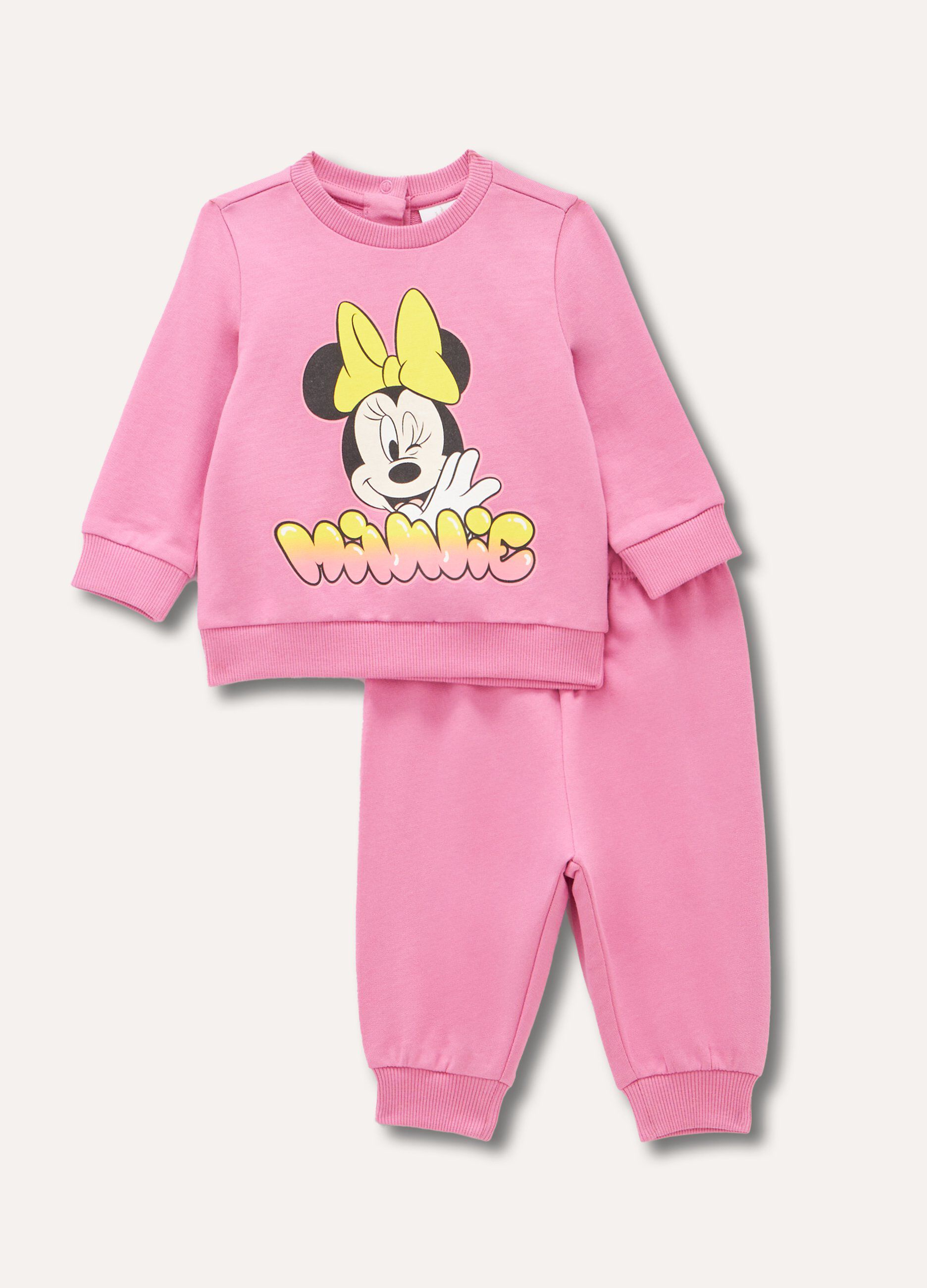 Jogging set in puro cotone neonata_0