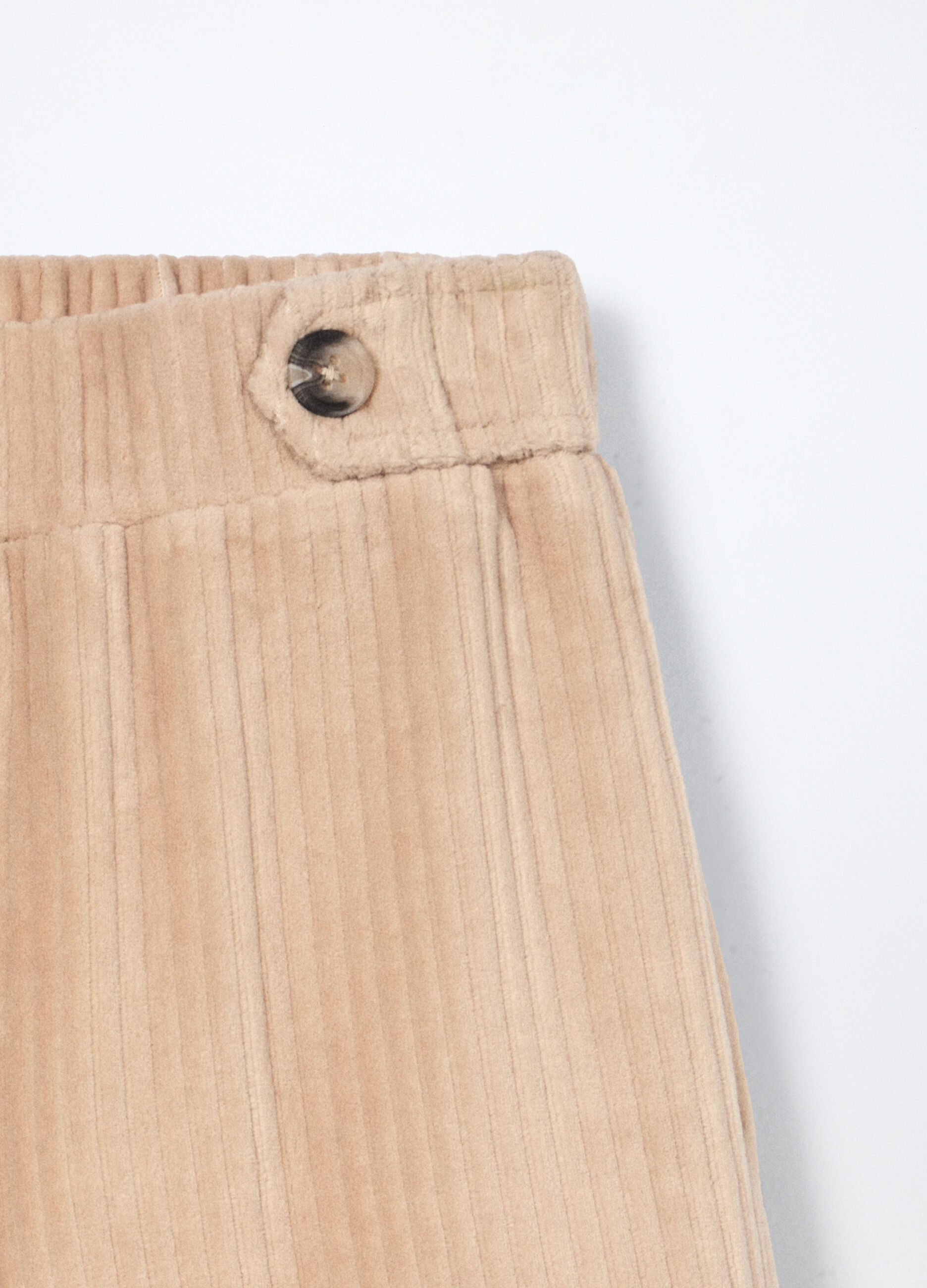 Pantaloni misto cotone velour bambina_2