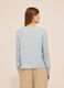 Blusa con collo drappeggiato donna_1