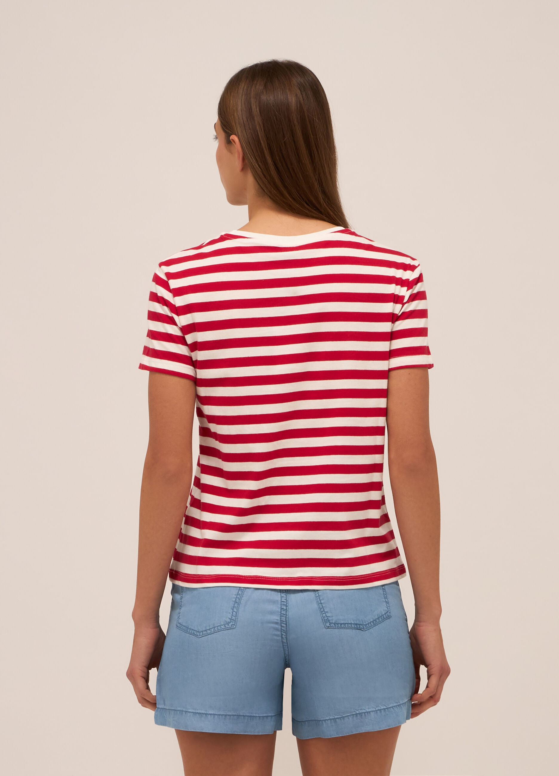 T-shirt in puro cotone donna_1