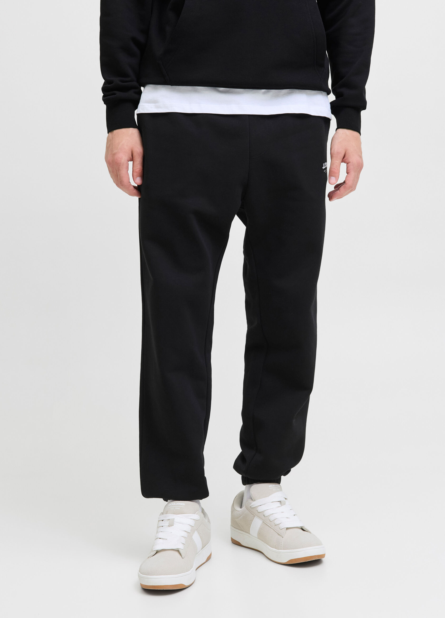 Pantaloni jogging in felpa di cotone uomo_1