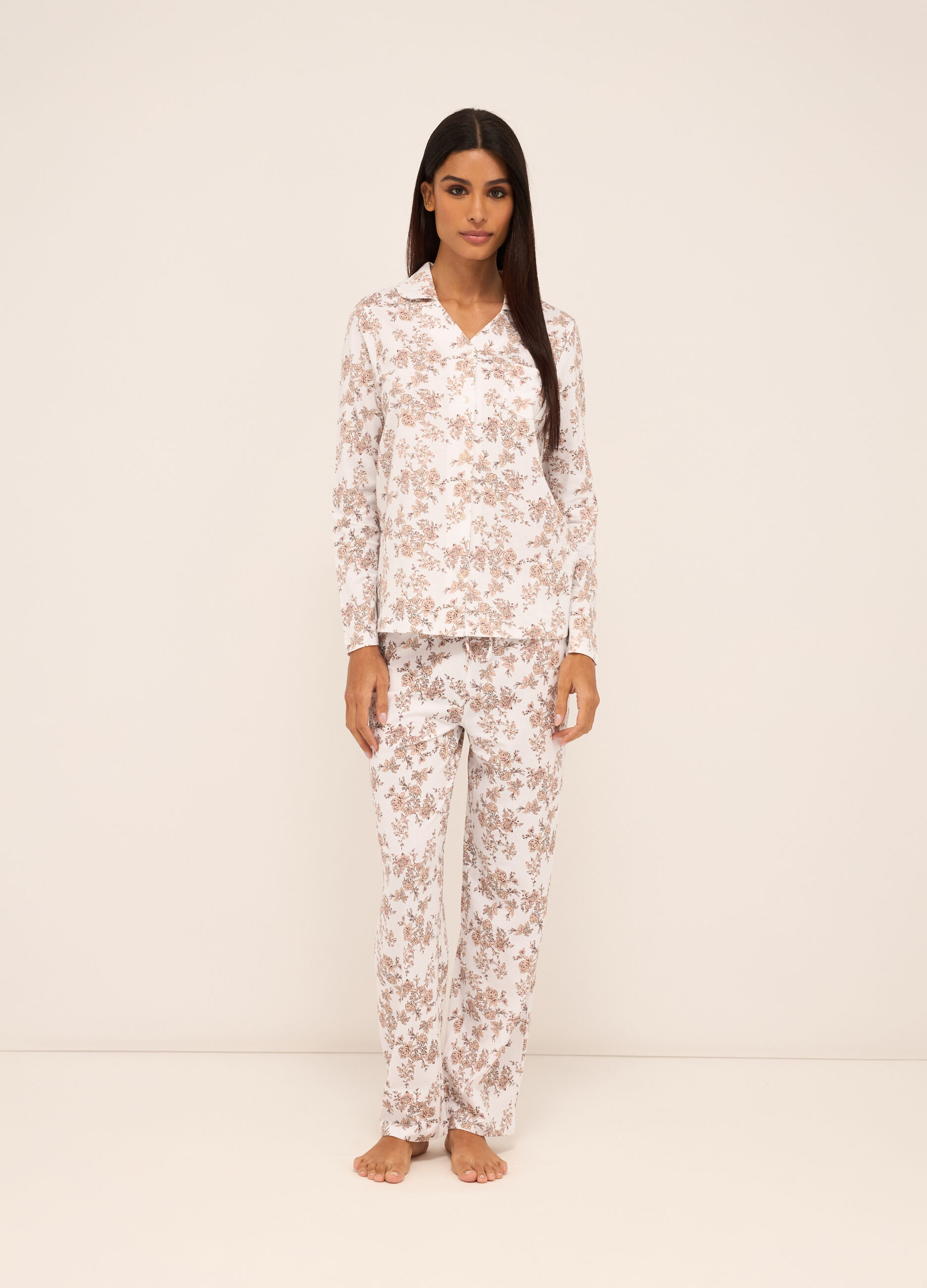 Set pigiama in puro cotone donna_0
