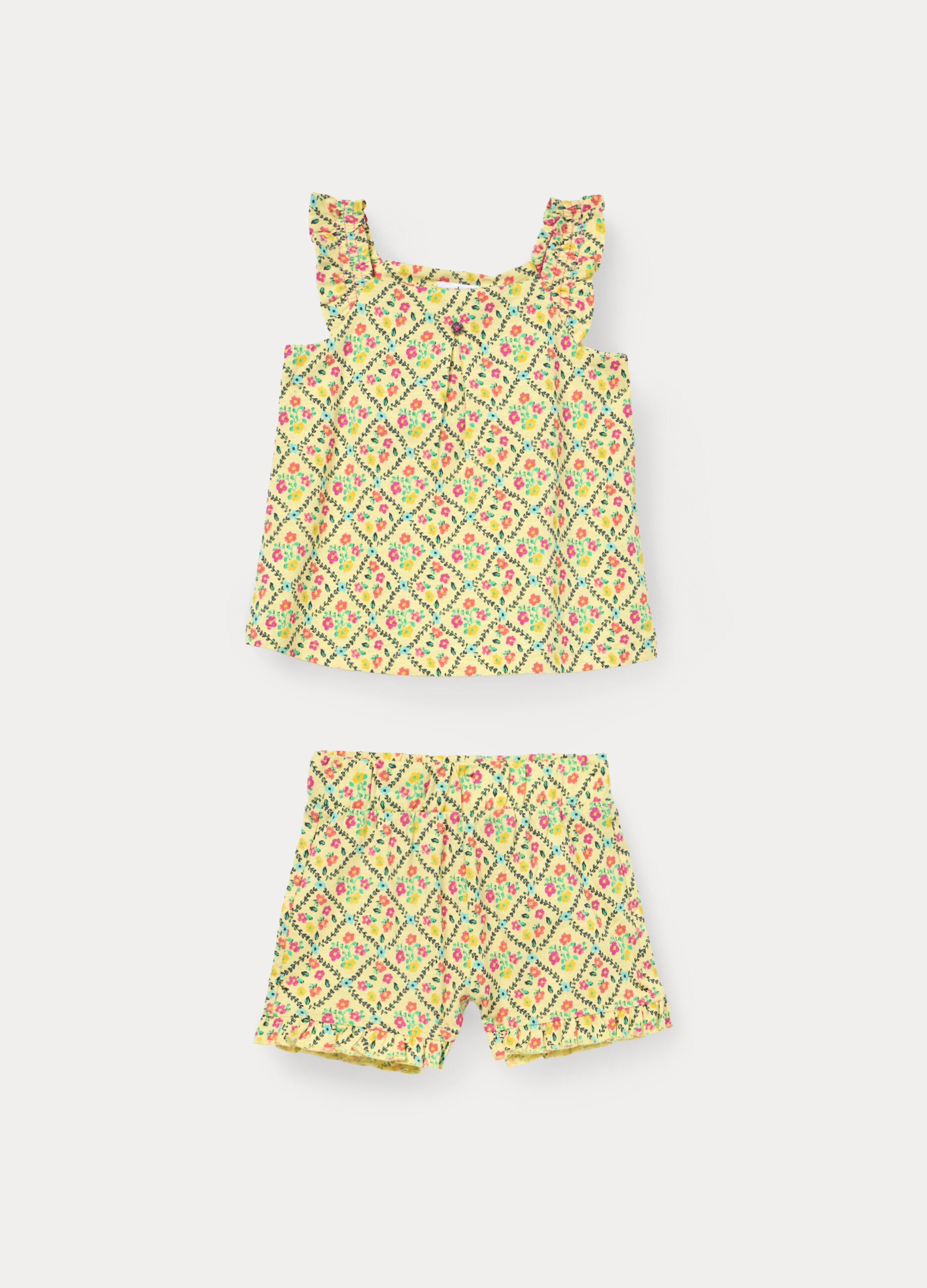 Jogging set in jersey di puro cotone slub_0