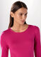 T-shirt in costina di puro cotone donna_2