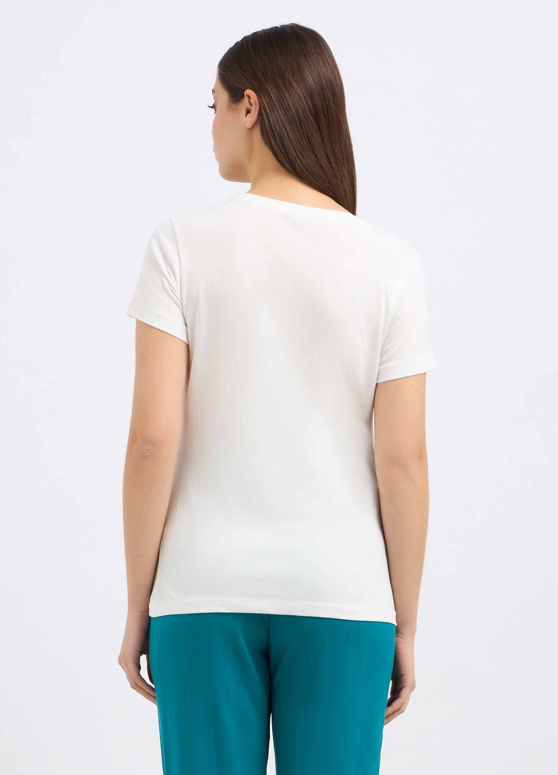 T-shirt in puro cotone donna_1