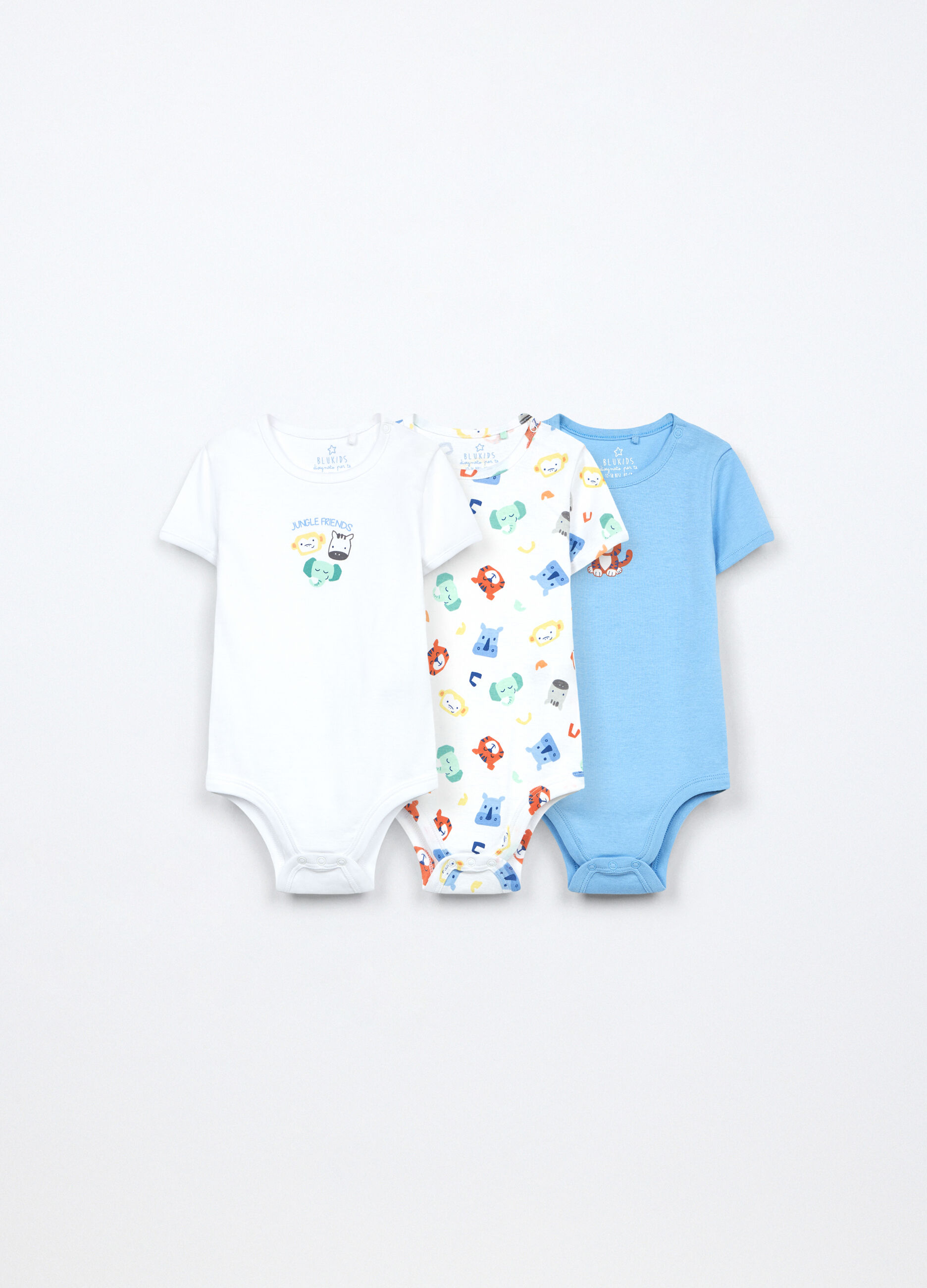 Pack 3 body in puro cotone neonato_0