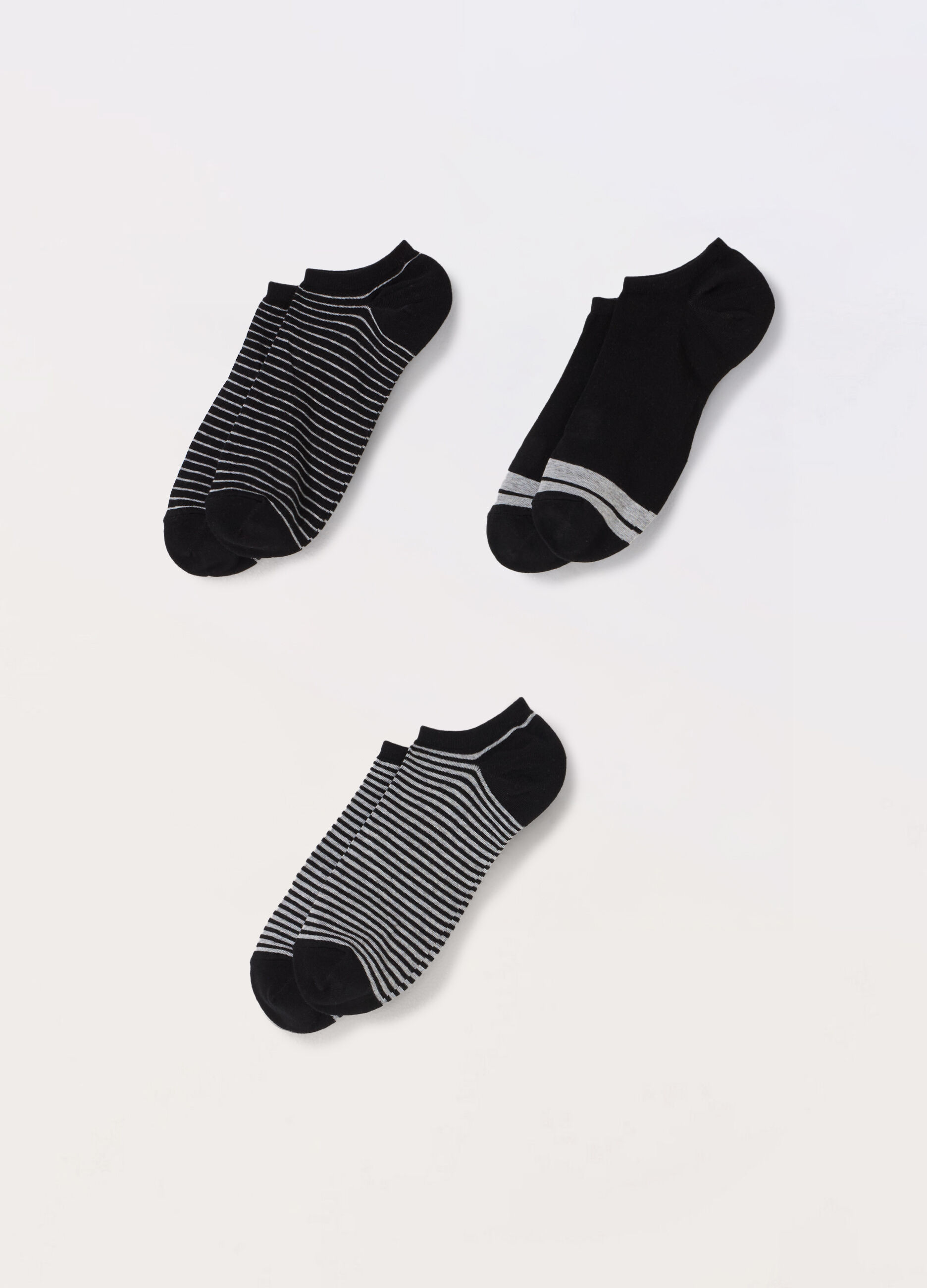 3 pack calzini sneaker in cotone stretch uomo_0