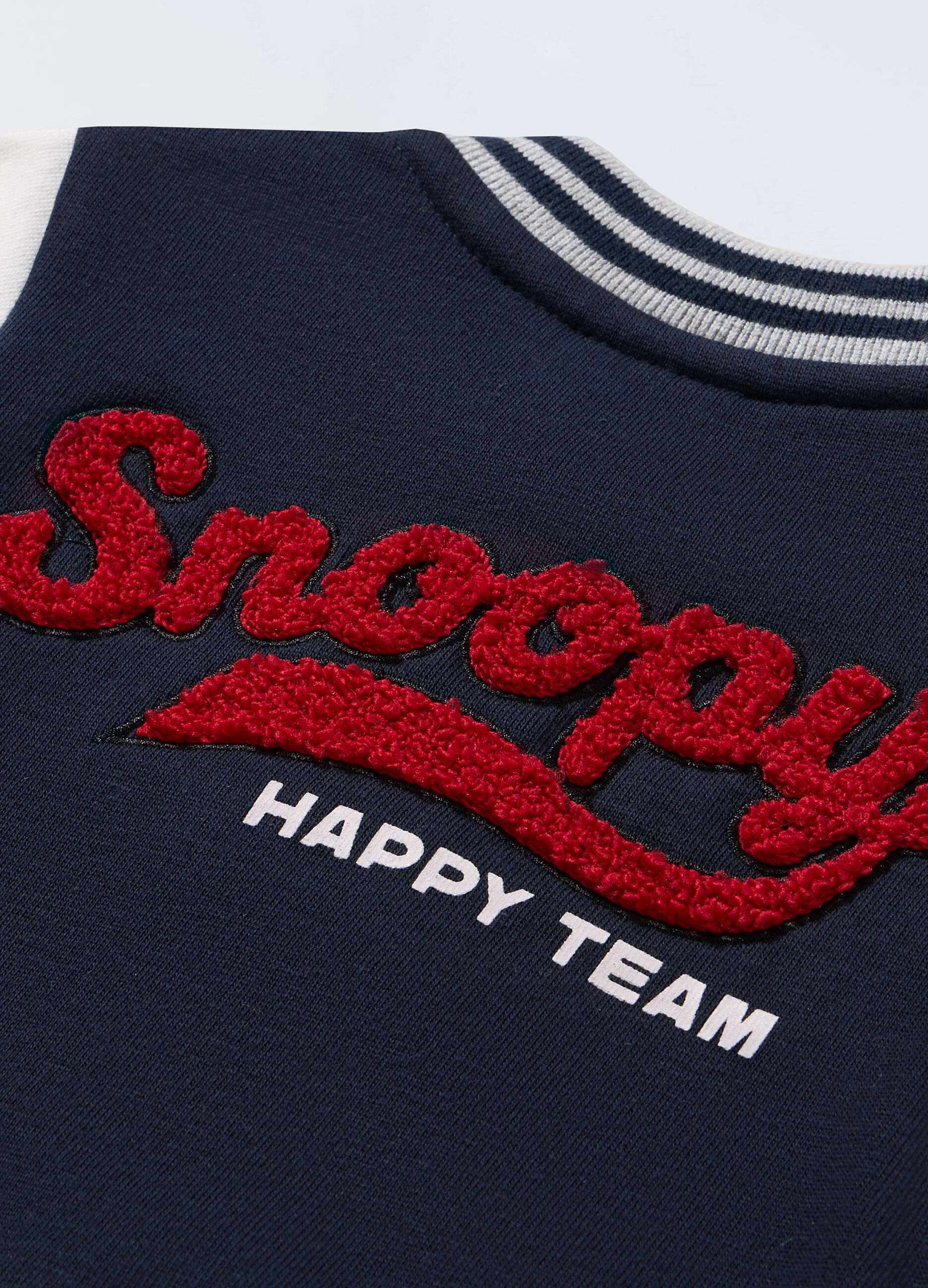Cardigan varsity in cotone fleece neonato_1