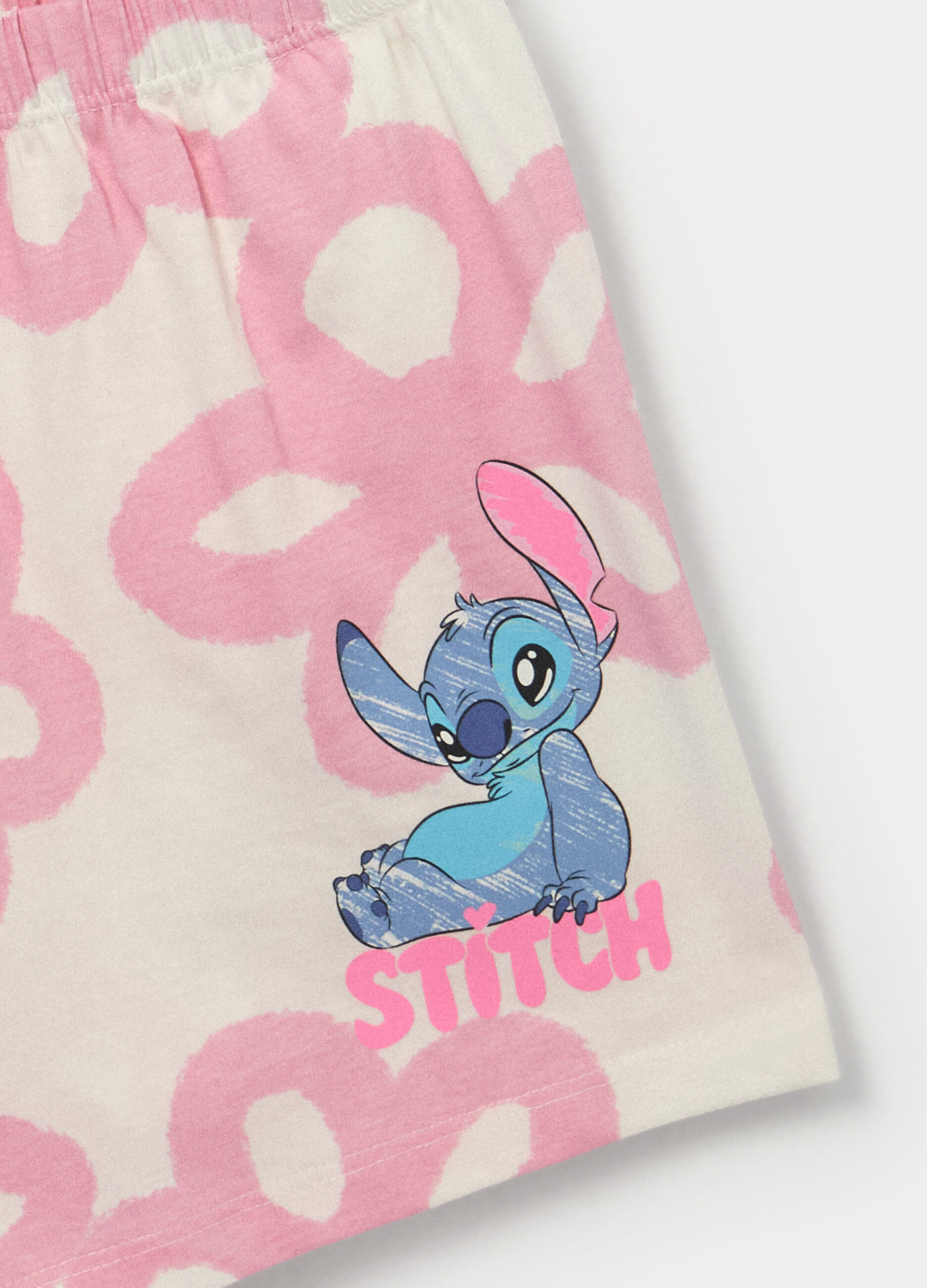 Pigiama corto Stitch in jersey di puro cotone bambina_3