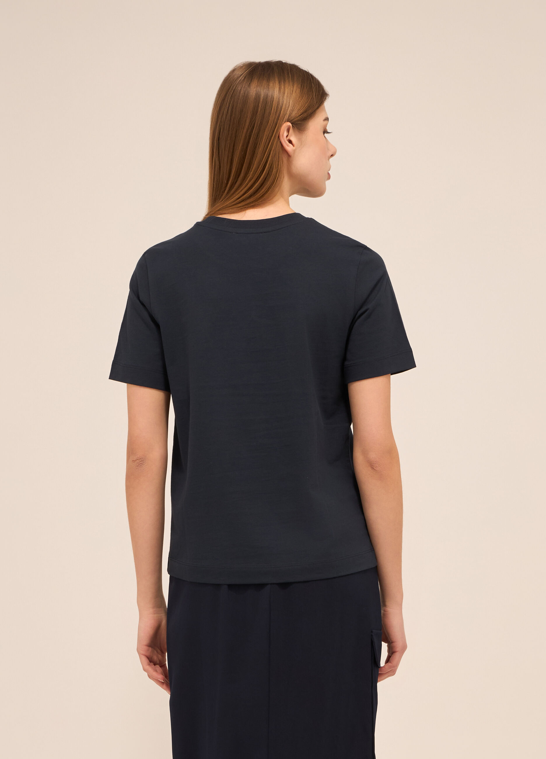 T-shirt in puro cotone donna_1