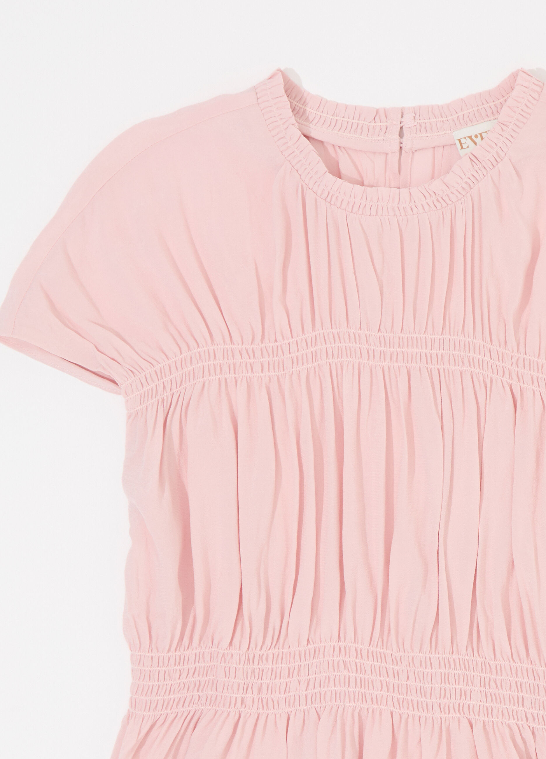 Top a maniche corte arricciato donna_6
