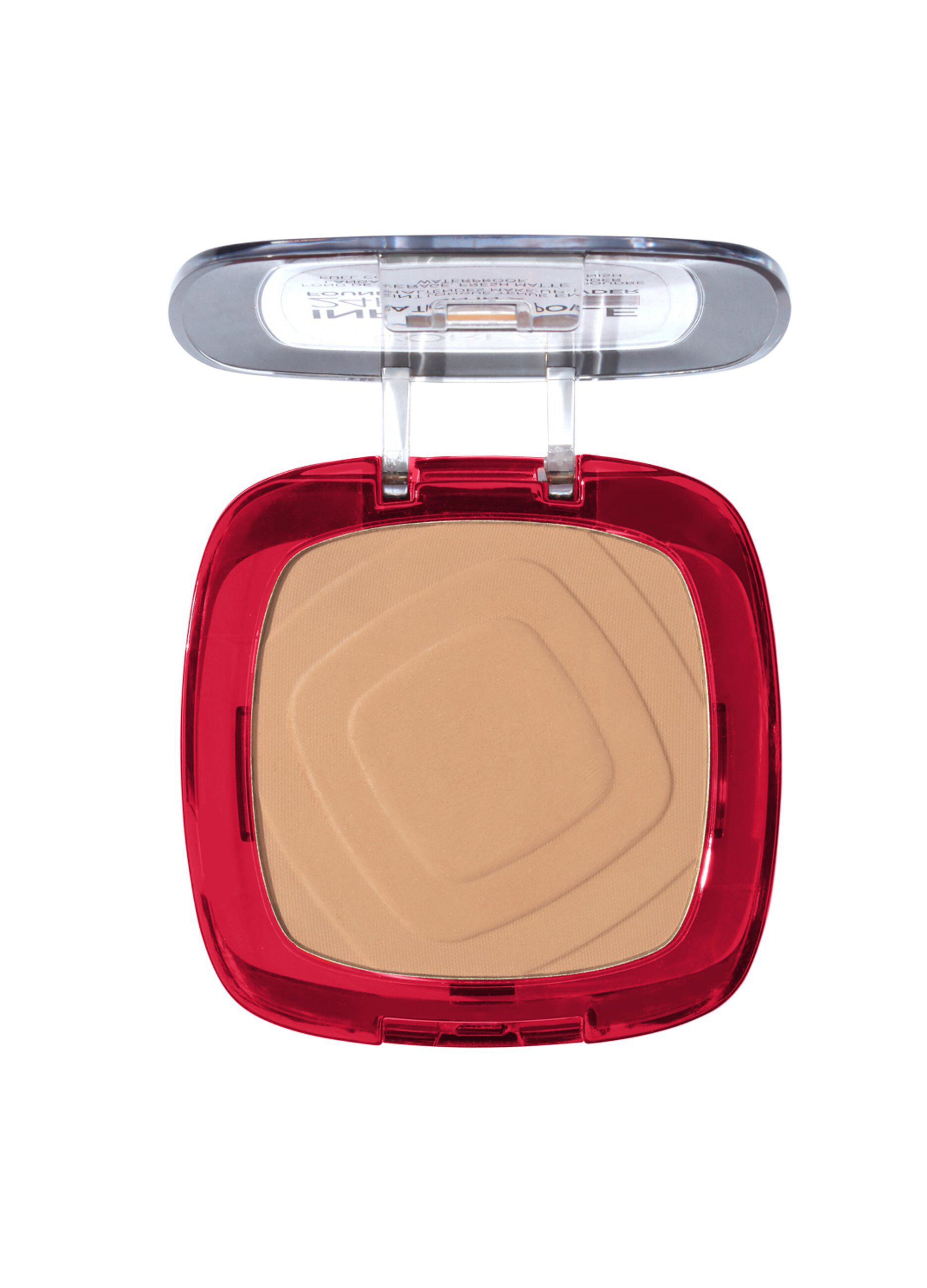 L'Oréal Paris Fondotinta compatto Infaillible 24H Fresh Wear, Formula in Polvere a Lunga Tenuta, Mask-Friendly, Low-Transfer e Waterproof, Copre come un fondotinta e opacizza come una polvere, 140 Beige Doré/Golden Beige._1