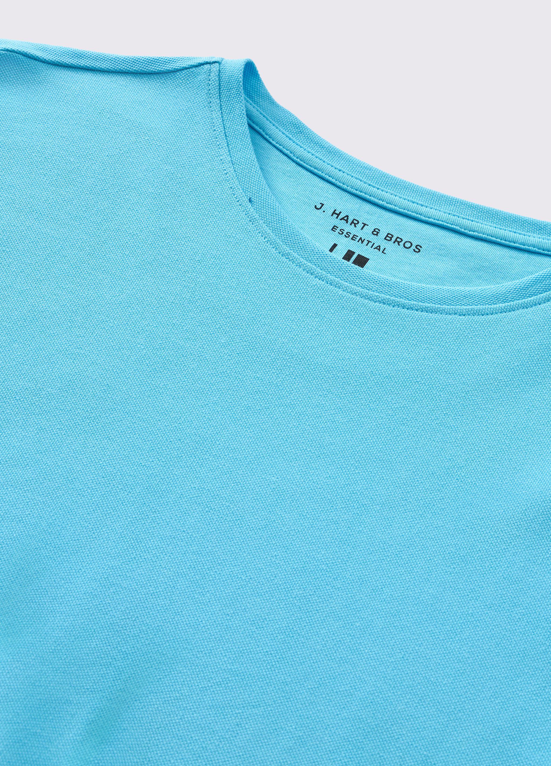 T-shirt in puro cotone piquet uomo_1