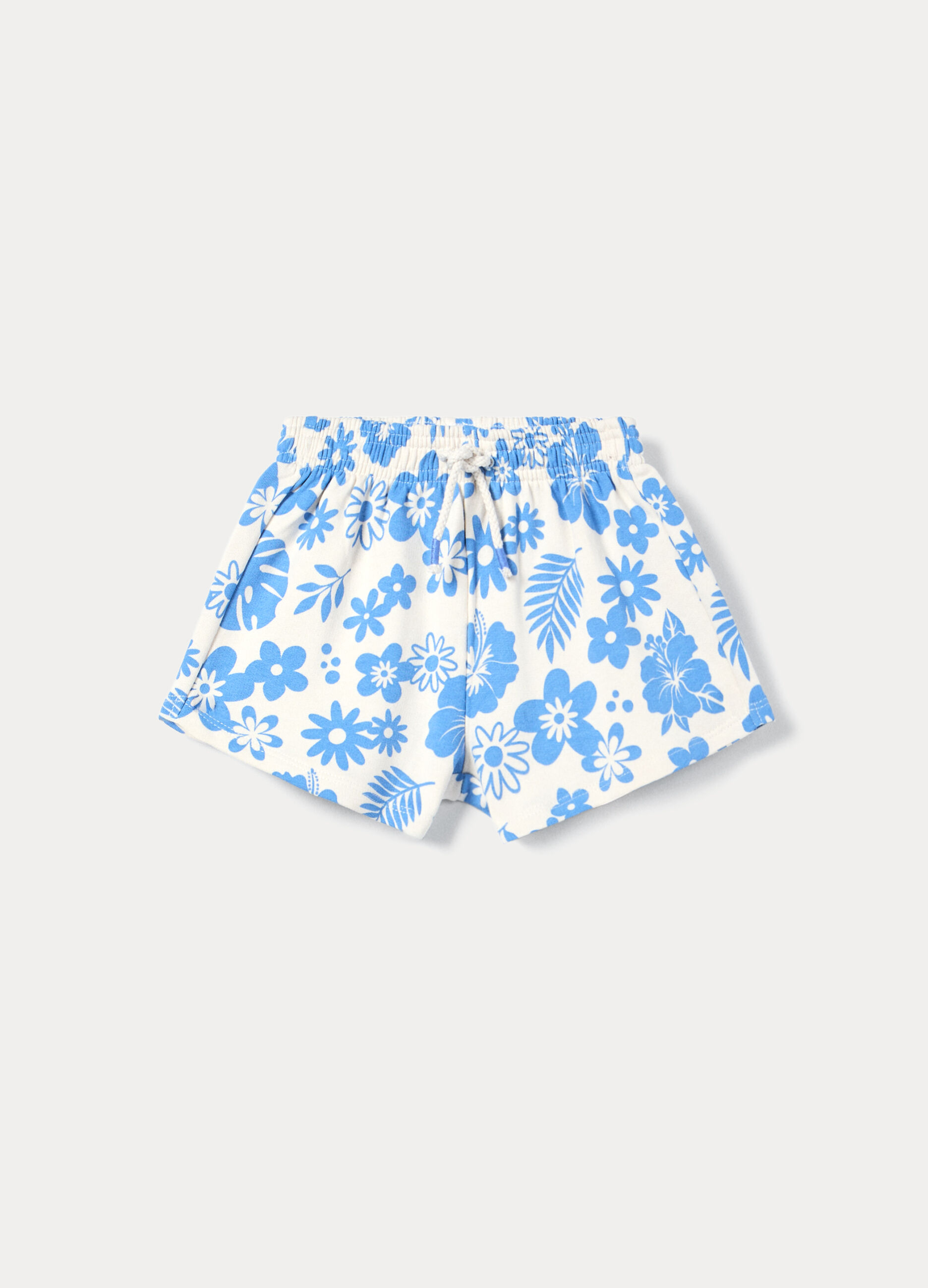 Shorts in french terry di puro cotone bambina_0