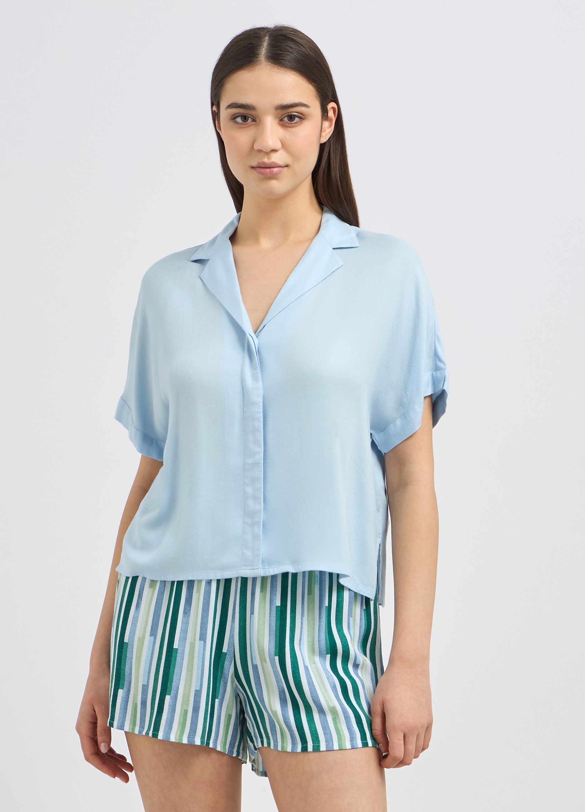 Top pigiama in pura viscosa donna_0