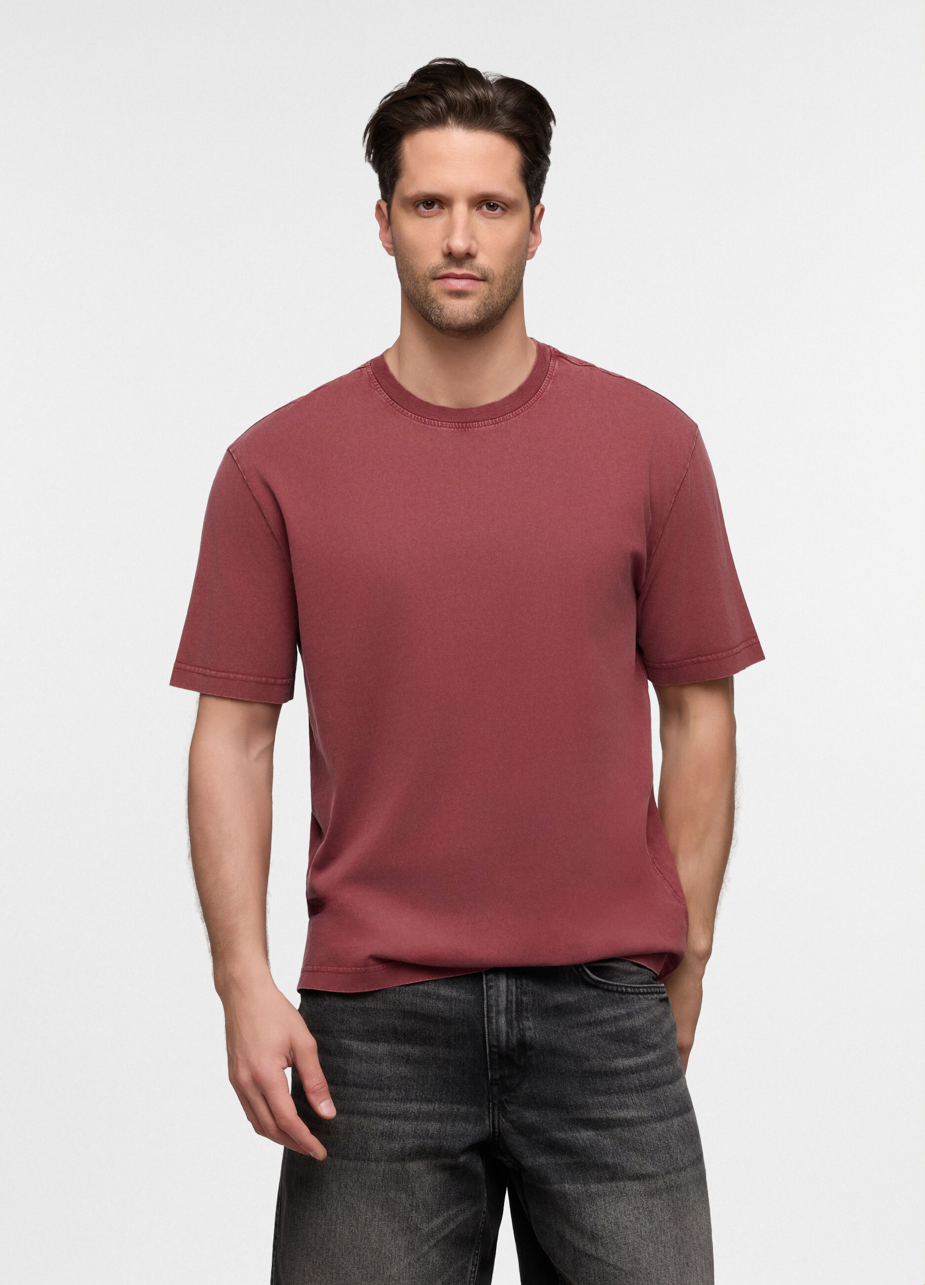 T-shirt relaxed fit in cotone uomo_0