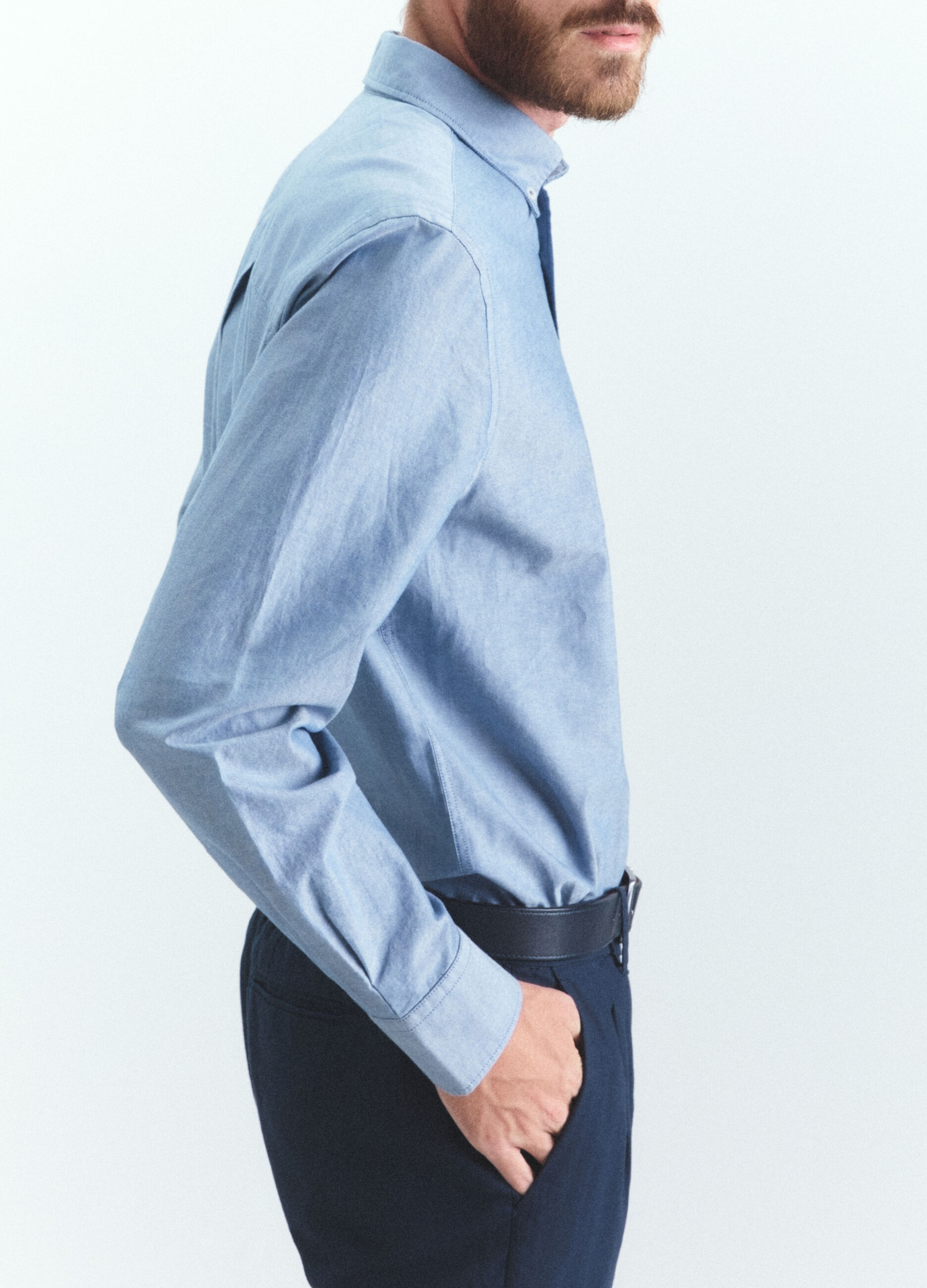 Camicia regular fit in cotone a righe uomo_3