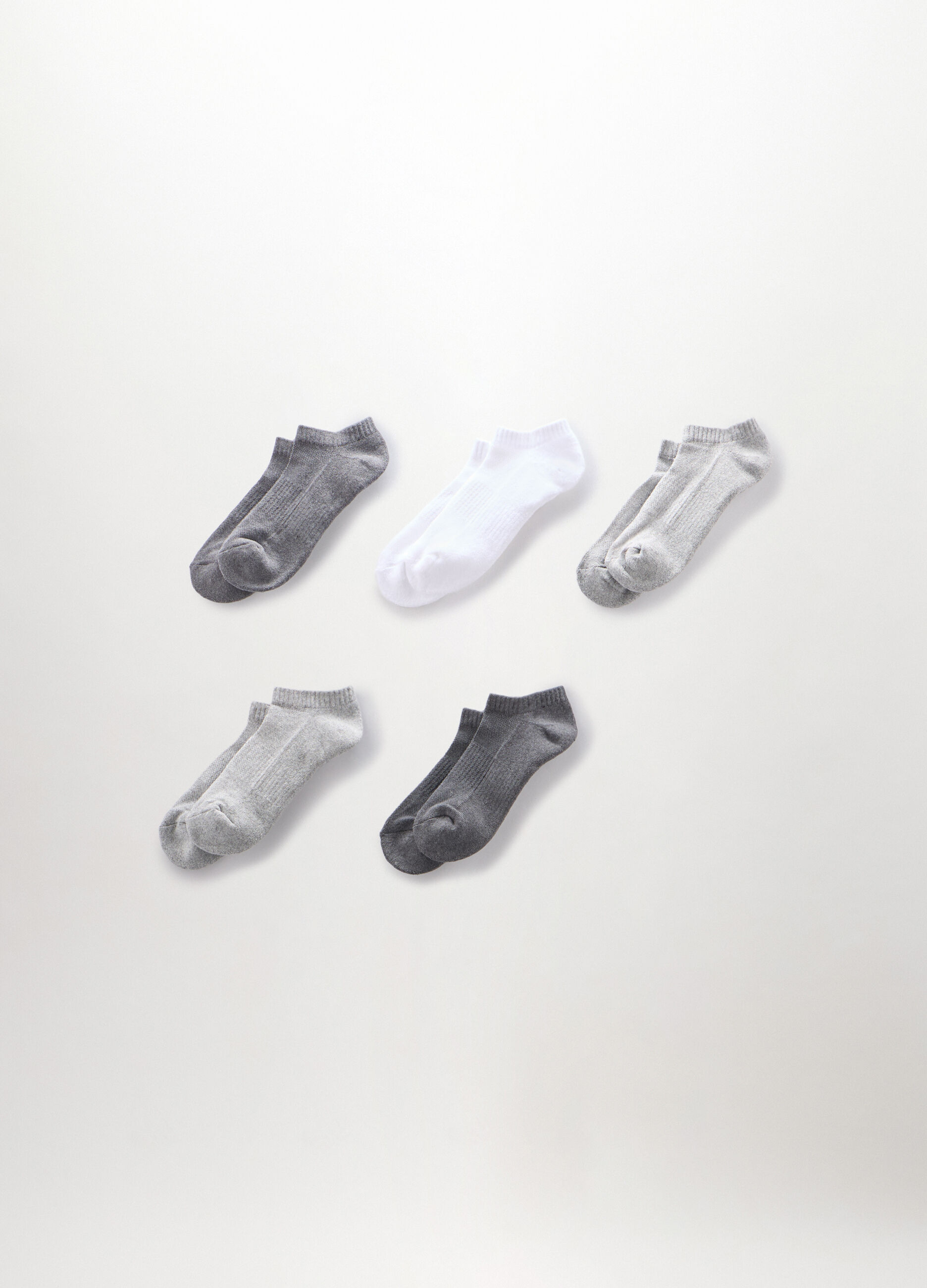 5 pack calzini sneaker in misto cotone uomo_0