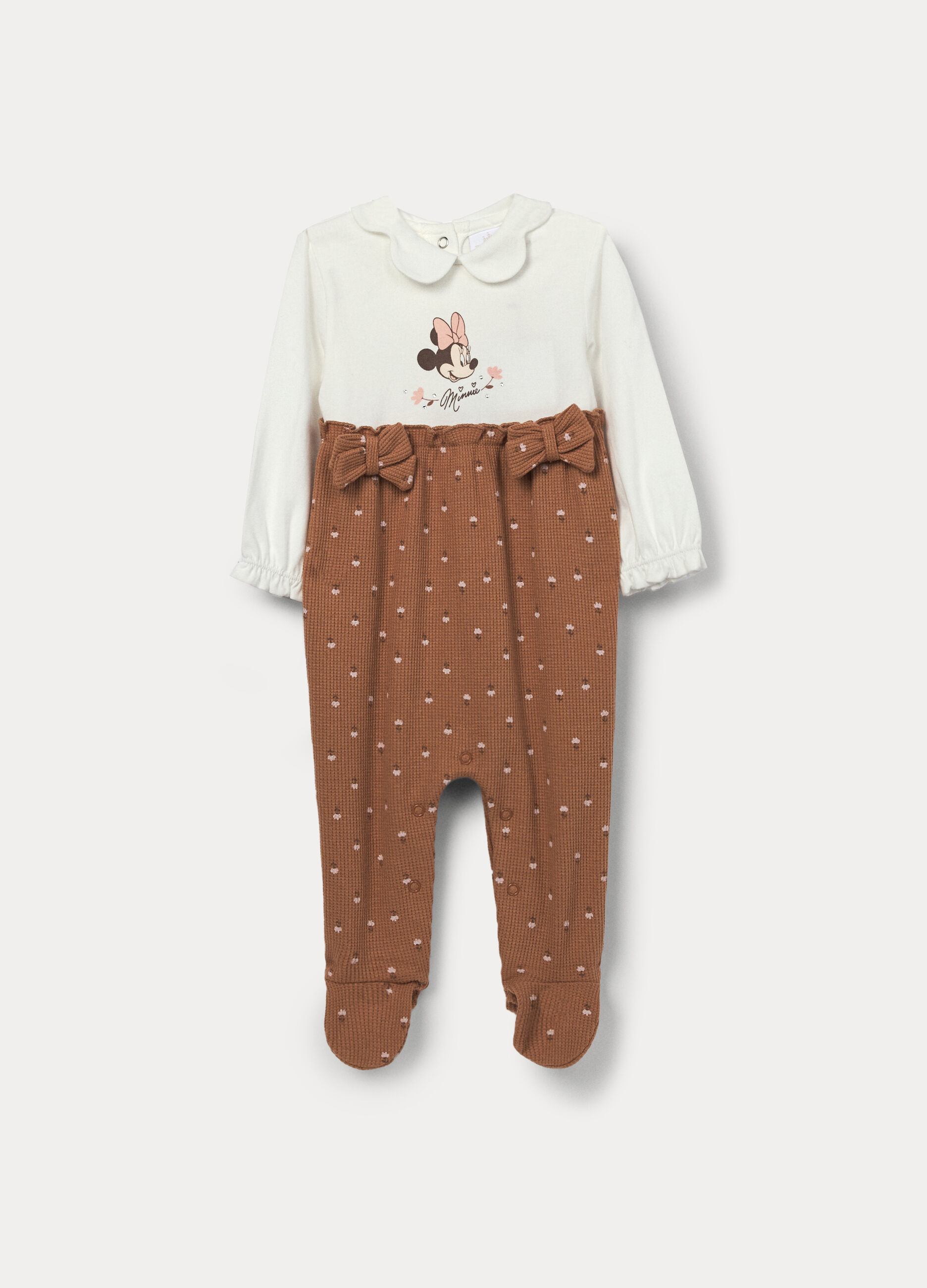 Tutina Disney in french terry di cotone stretch neonata_0