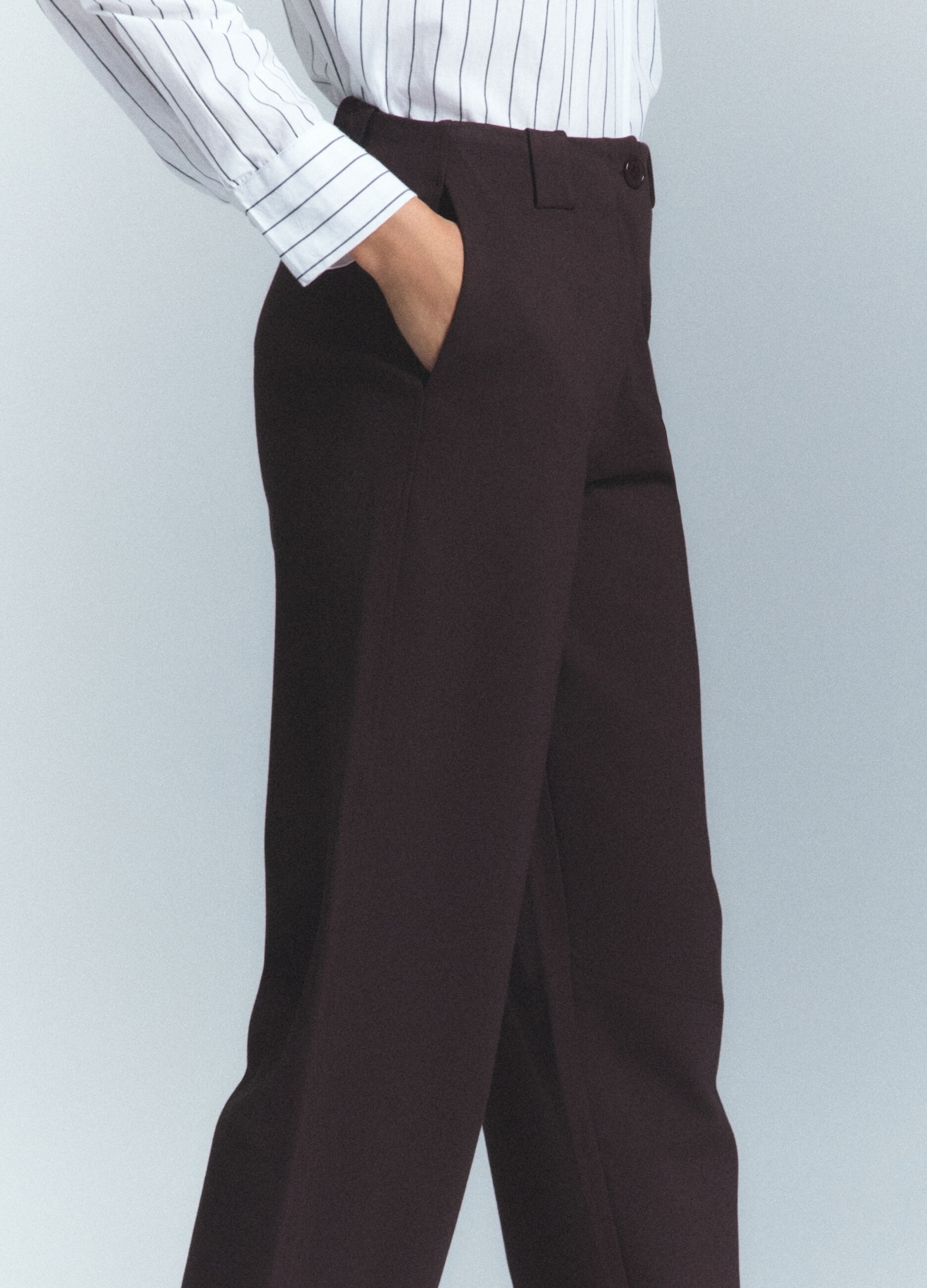 Pantaloni Carrot Fit in Punto Milano di viscosa stretch donna_3