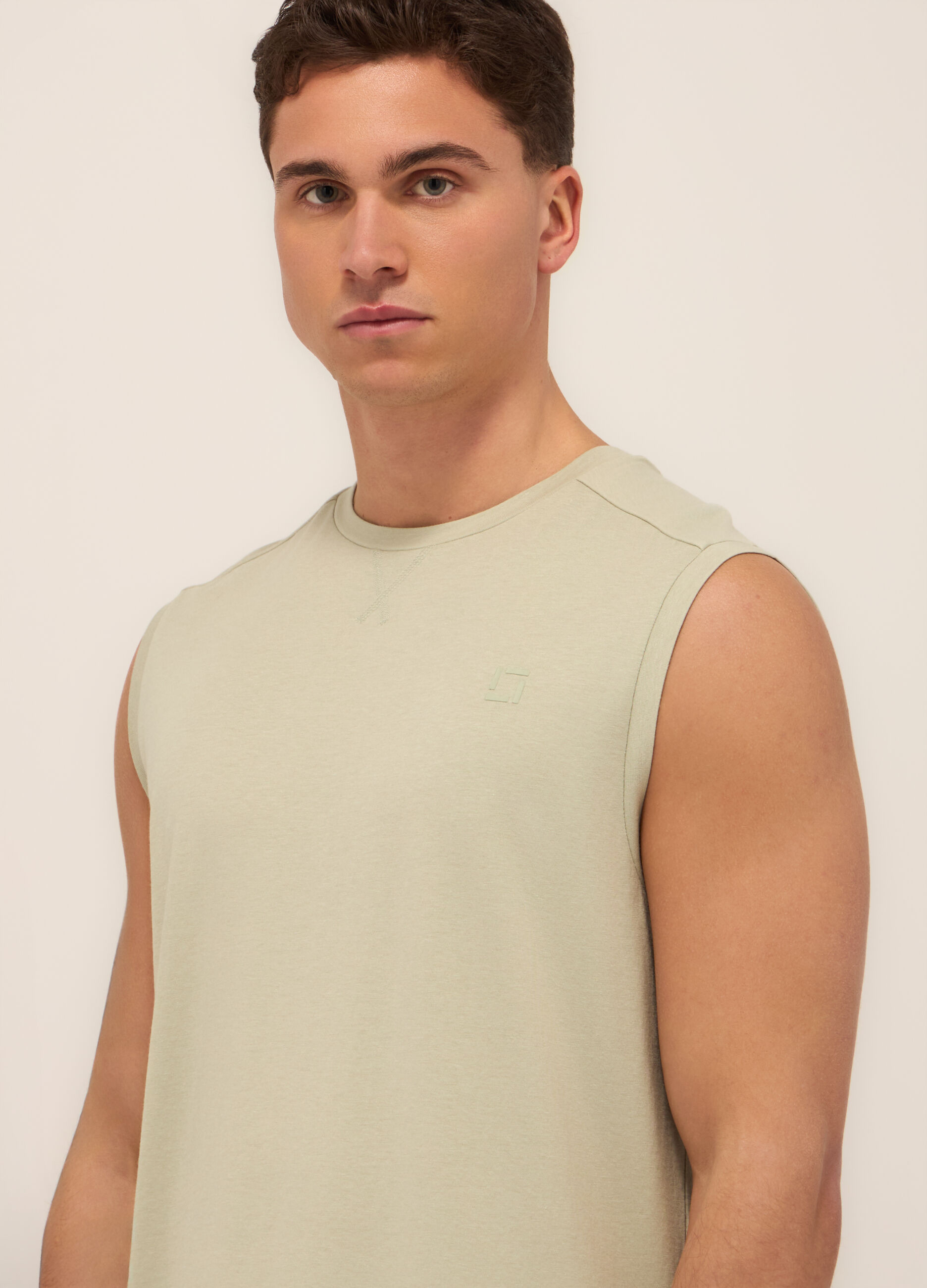 Canotta in cotone e modal stretch uomo_2