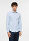 Camicia regular fit con collo classico a righe uomo_0