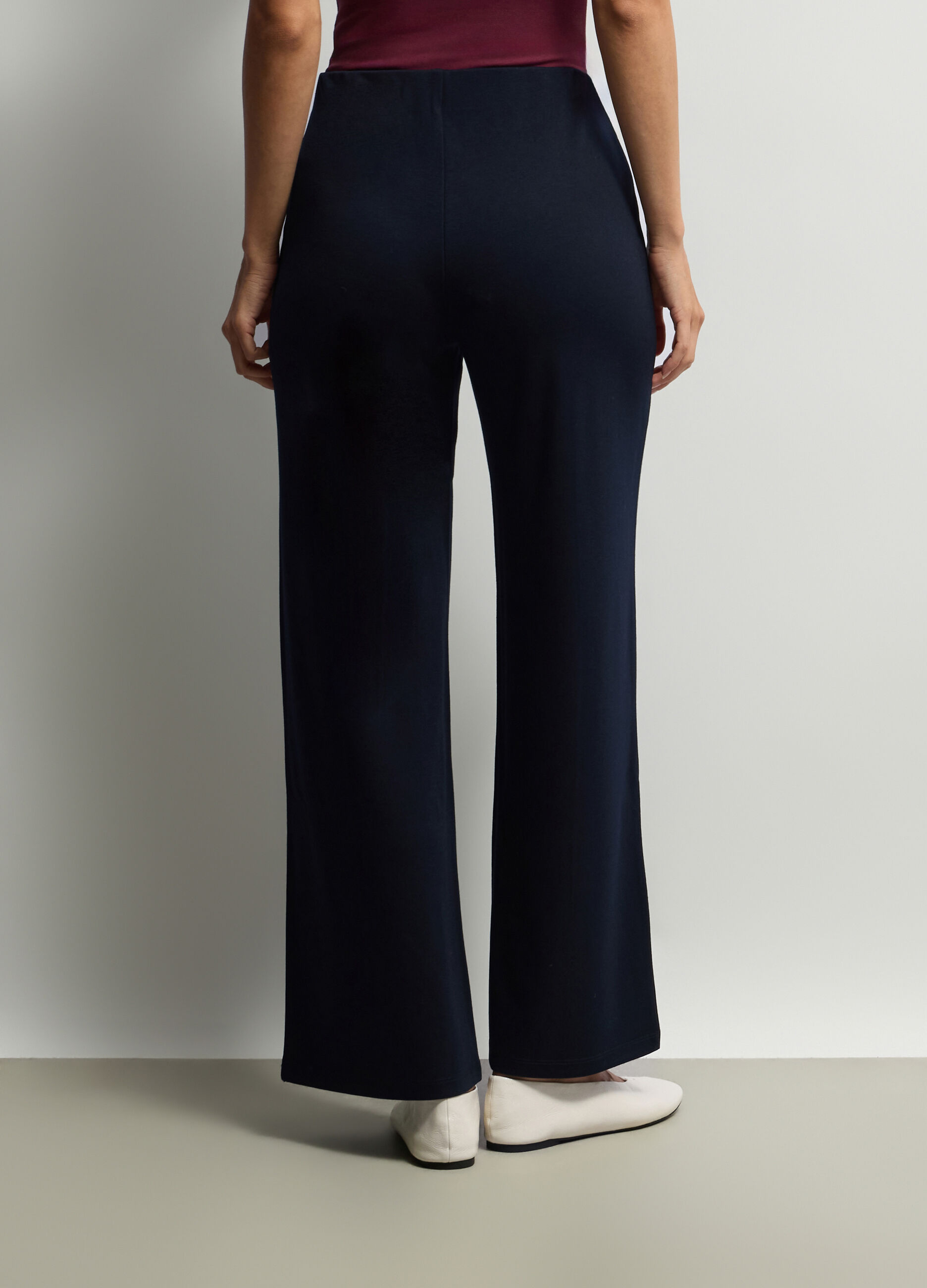 Pantaloni Fit Over in Punto Milano donna_2