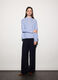 Blusa regular fit con scollo a goccia donna_0