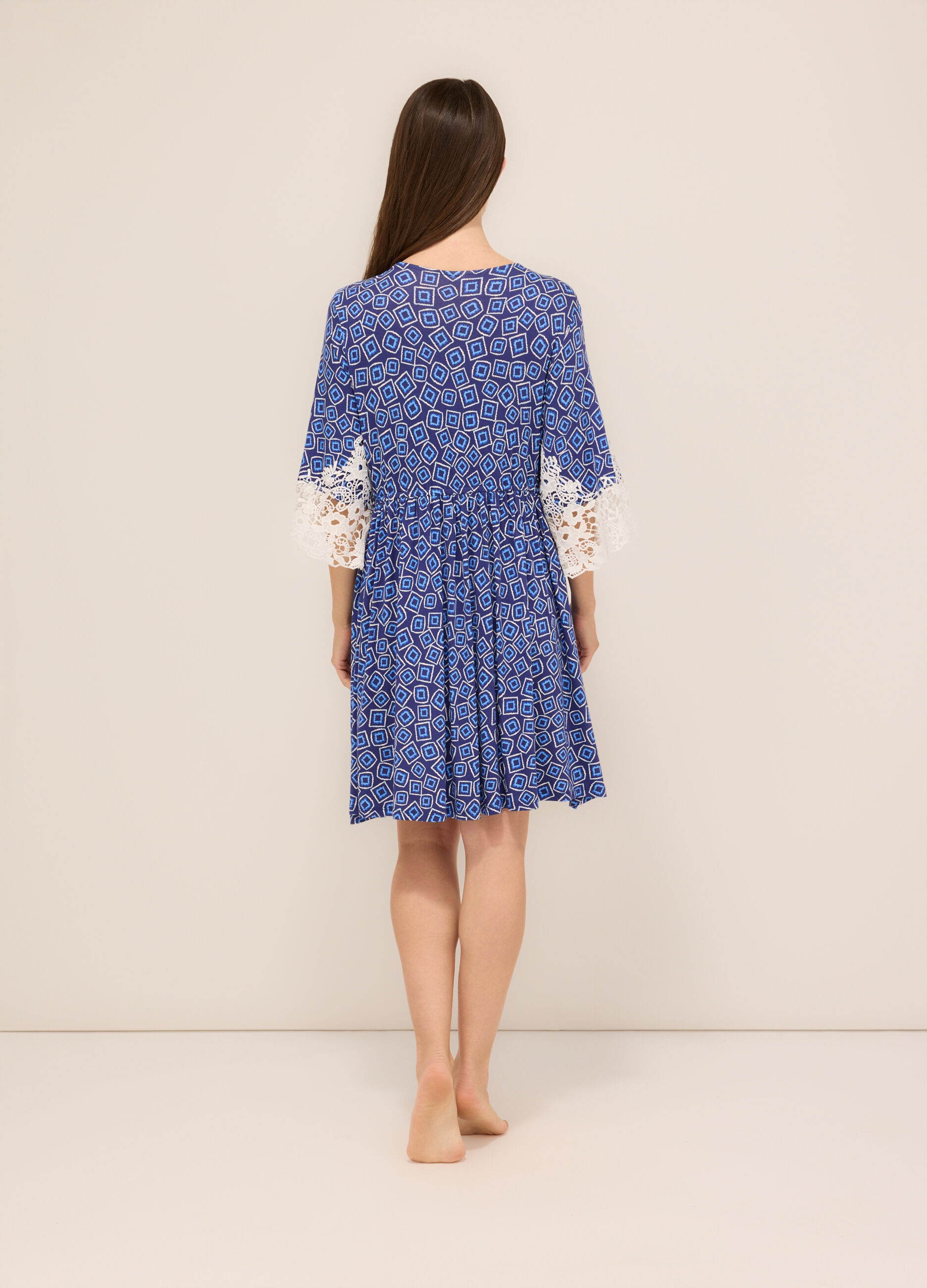 Copricostume in jersey di viscosa stretch donna_1