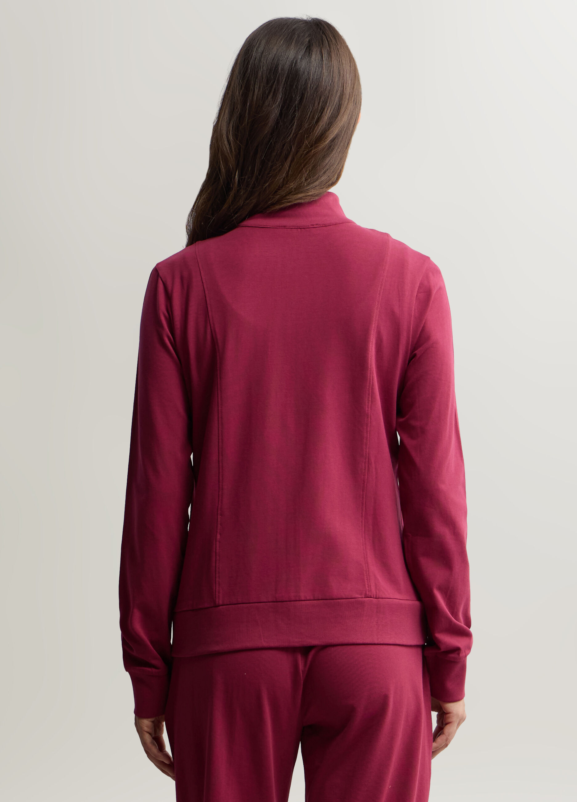 Felpa in jersey di cotone stretch donna_1