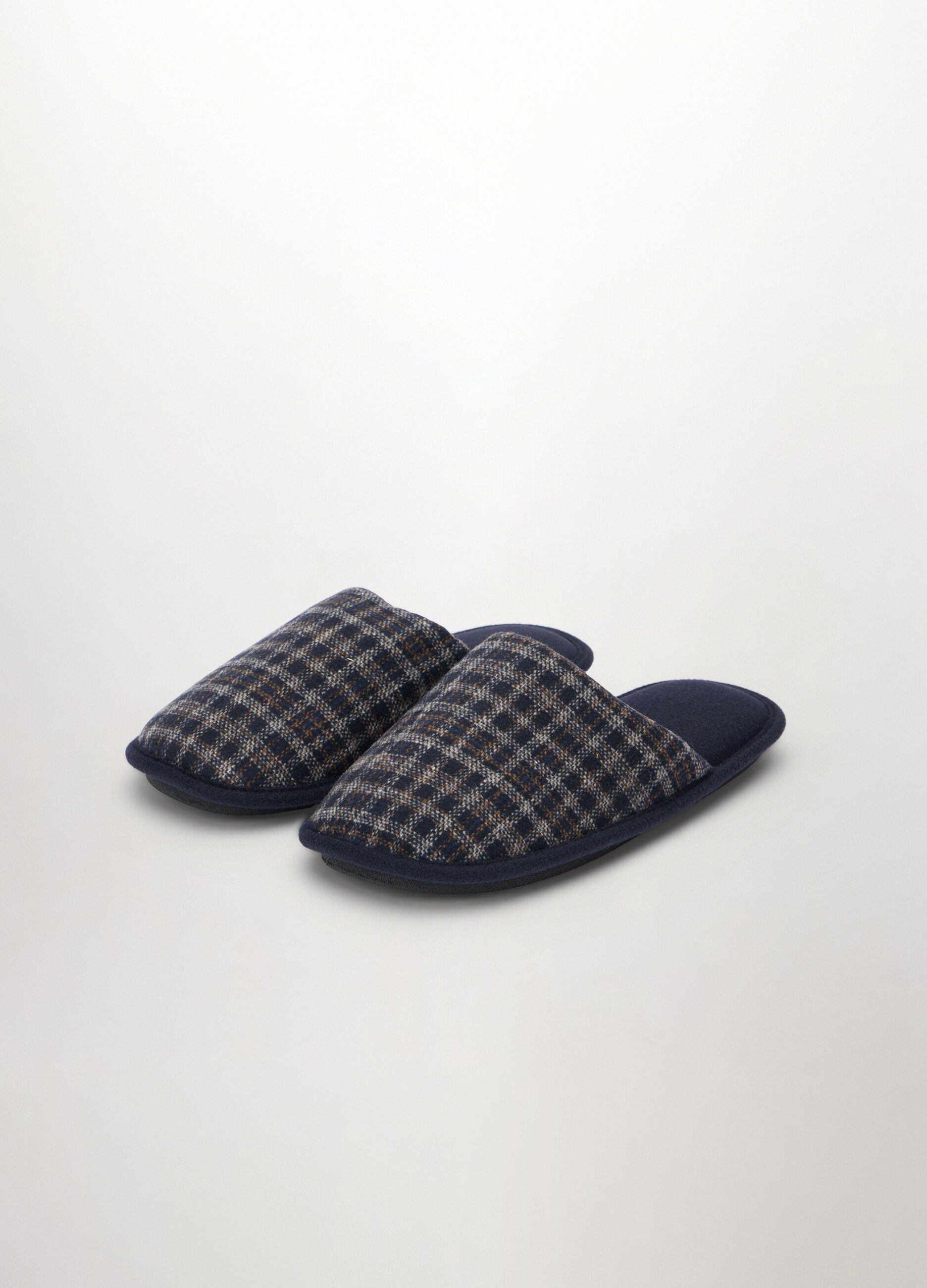 Pantofole motivo a quadri uomo_1