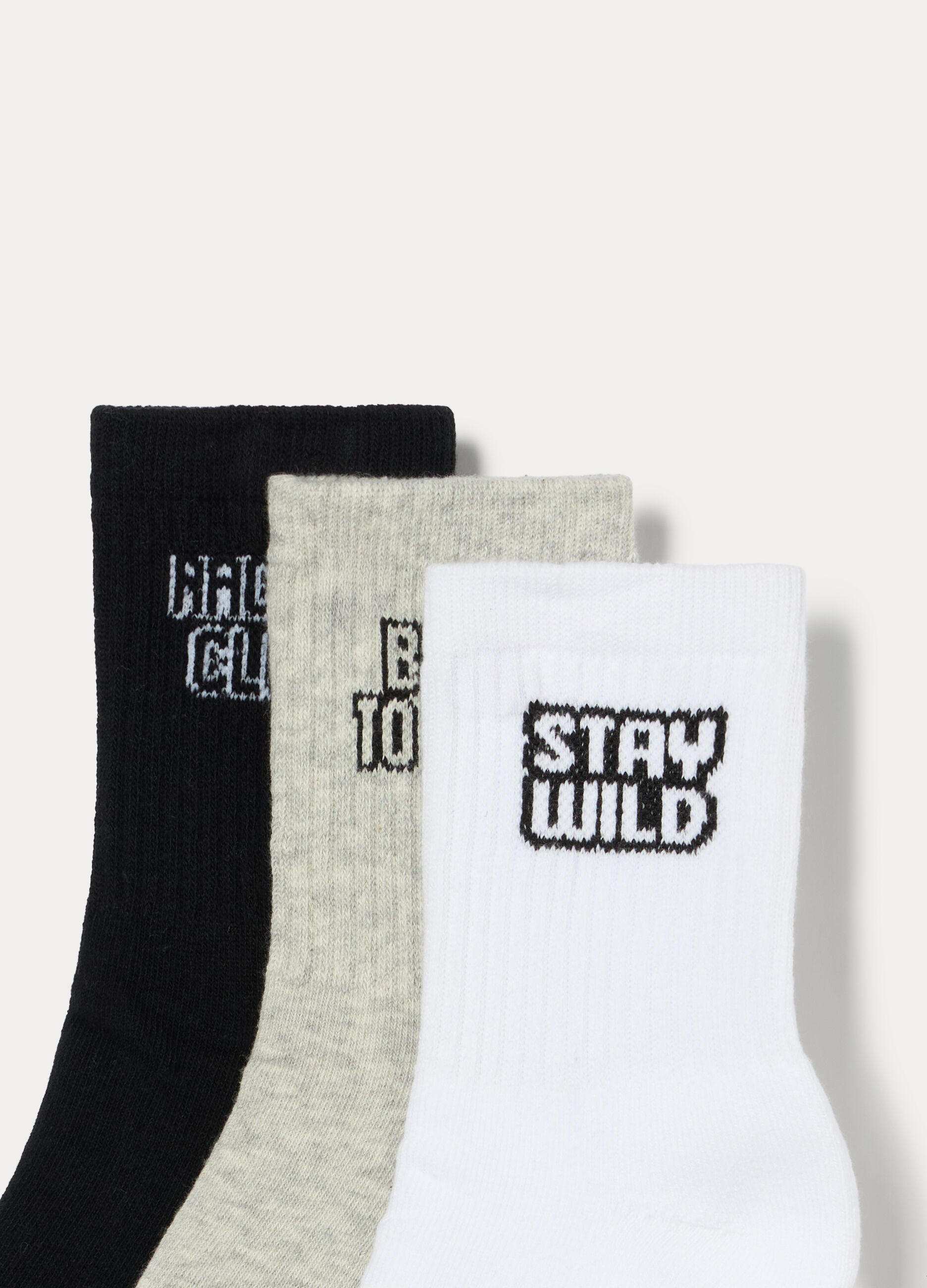 Pack 3 calze corte in spugna misto cotone _2