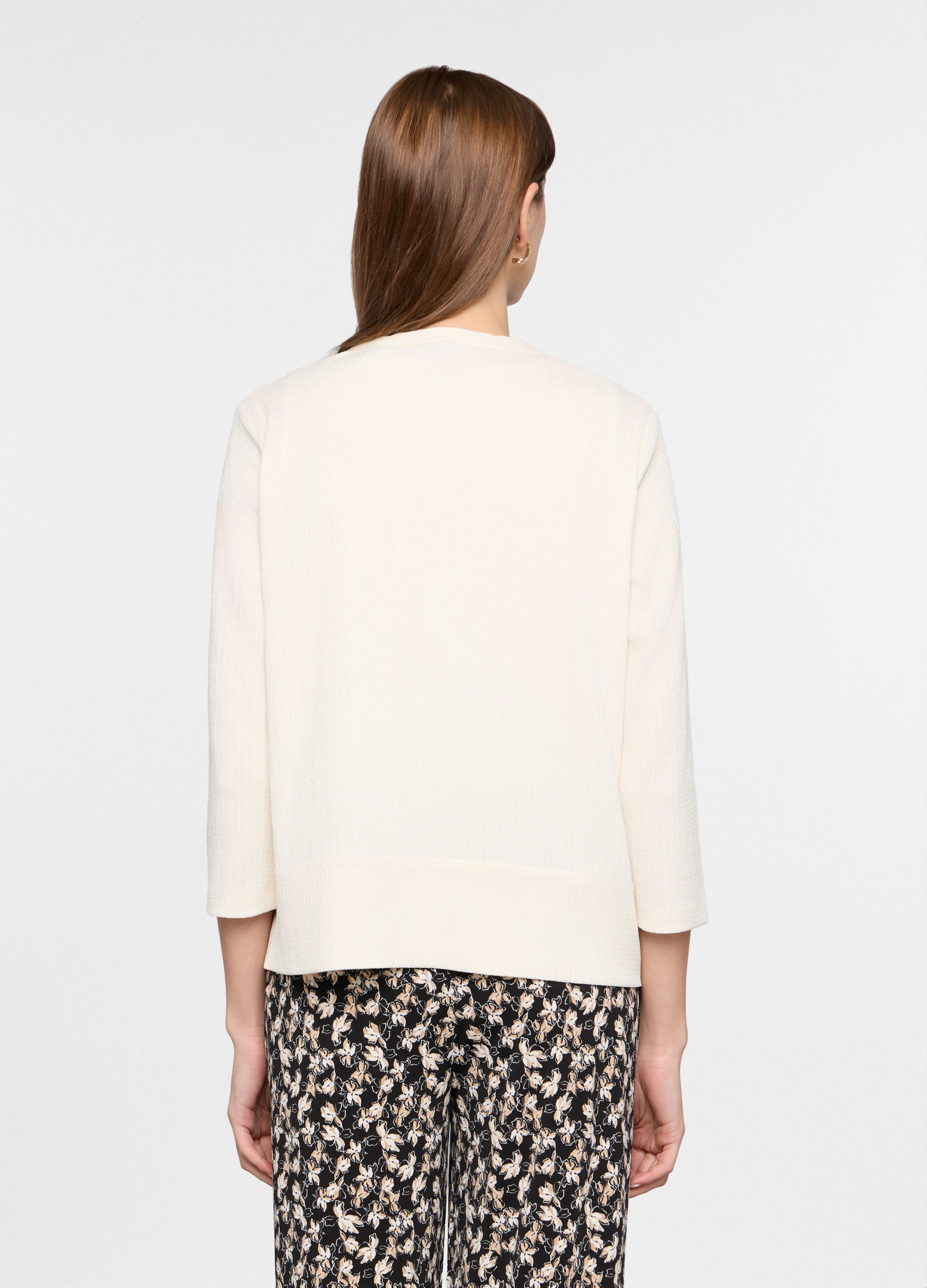 Giacca jaquard stretch regular fit donna_1