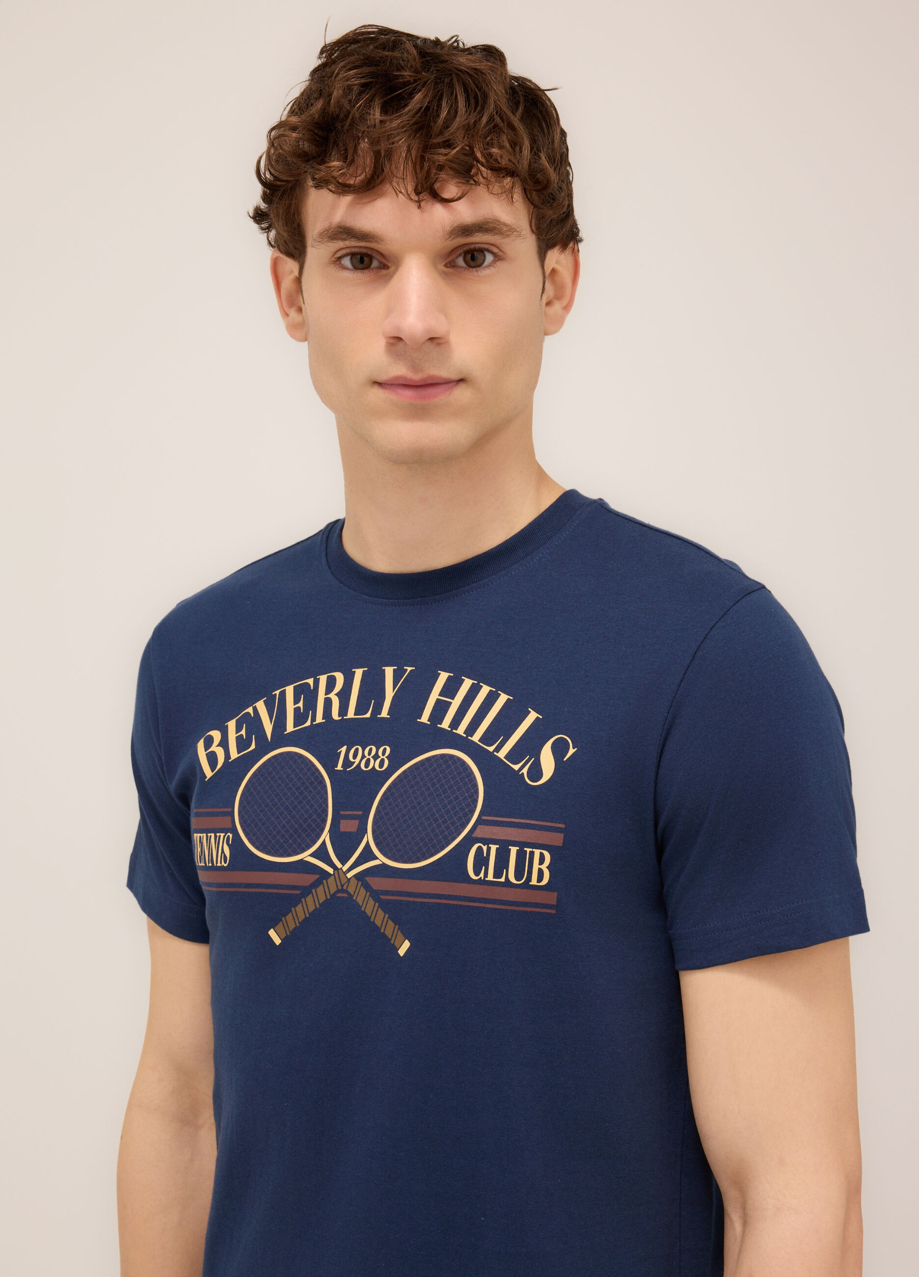 T-shirt girocollo stampa Beverly Hills Tennis Club_2