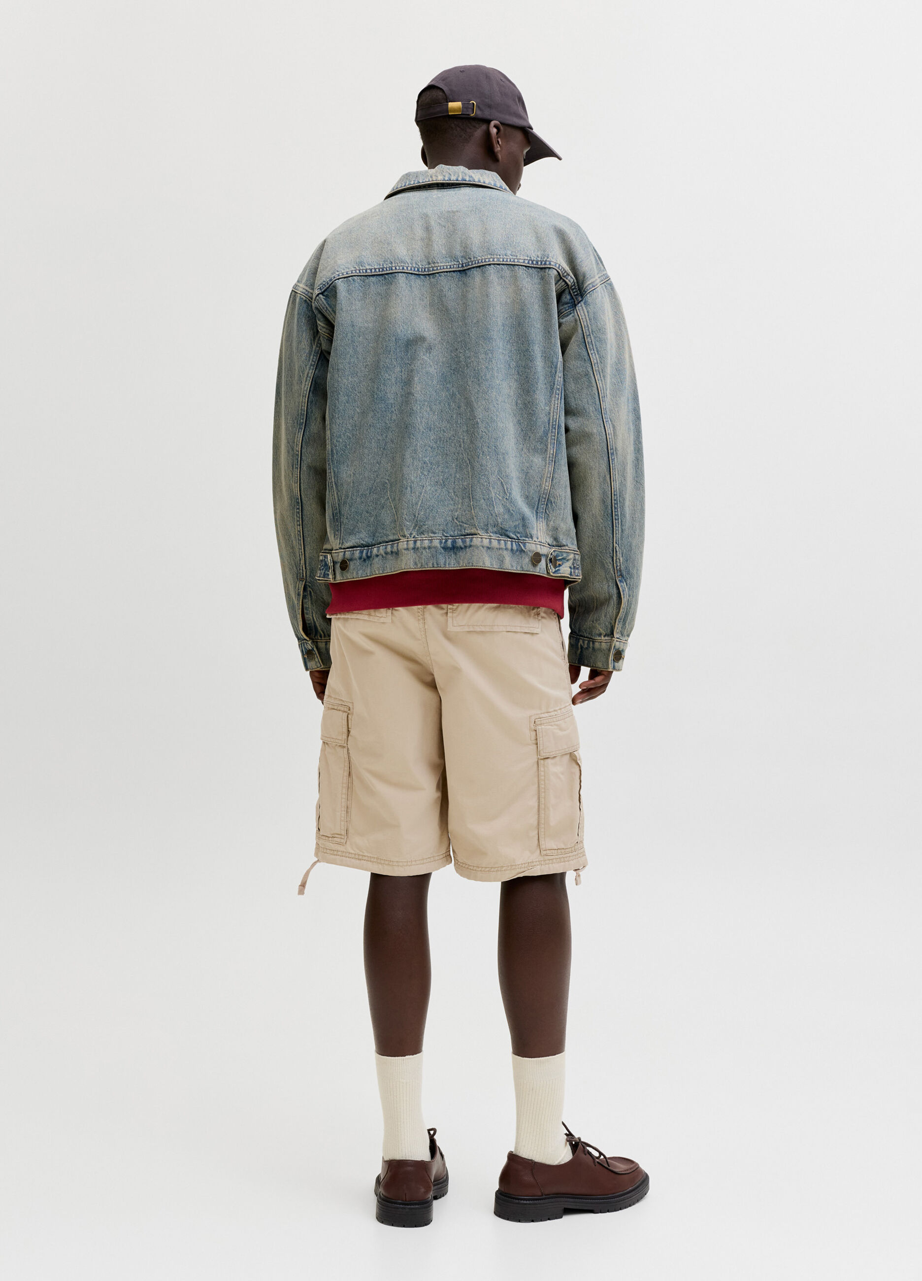 Shorts cargo in cotone uomo_2