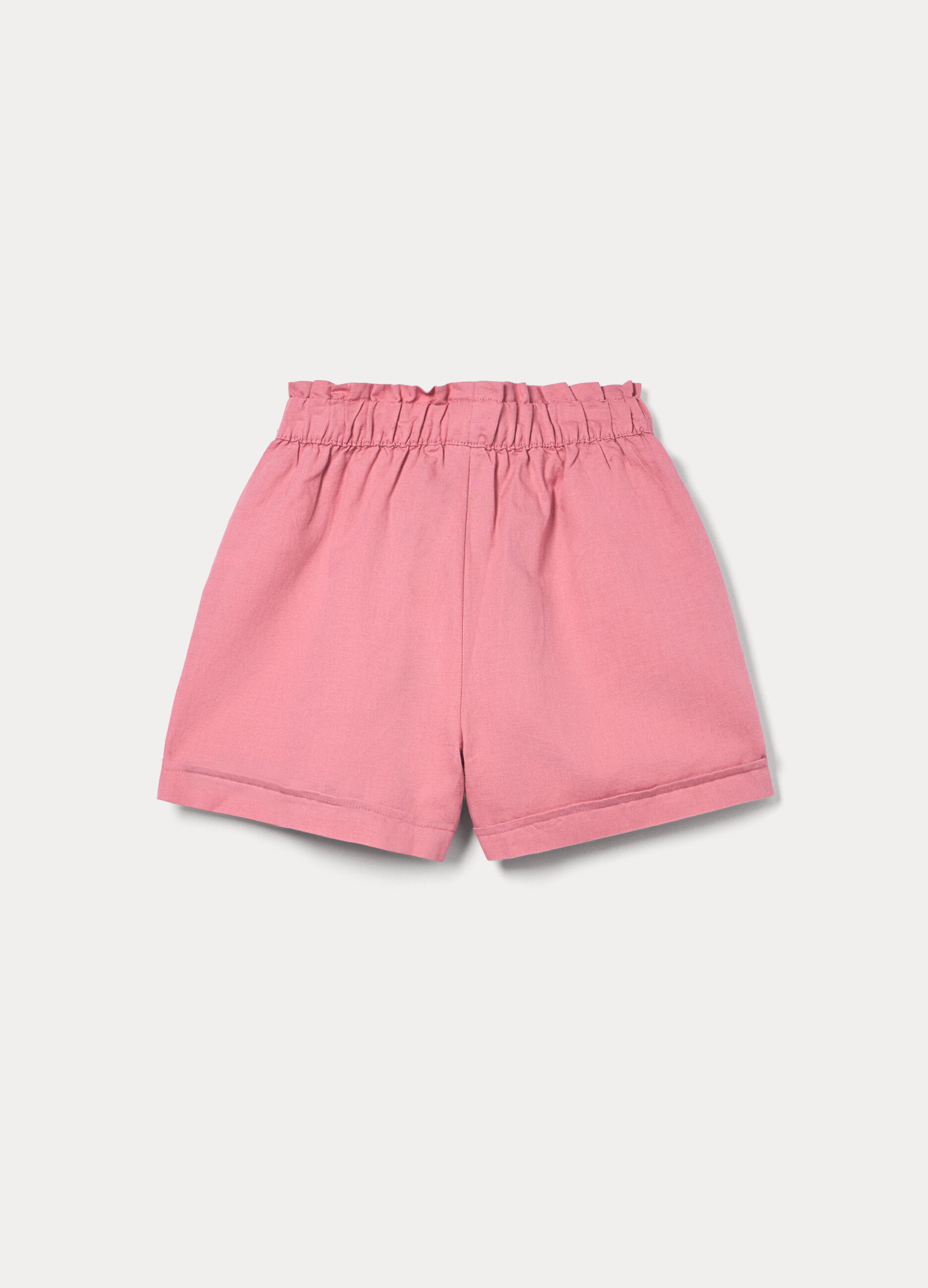 Shorts misto lino ragazza_1