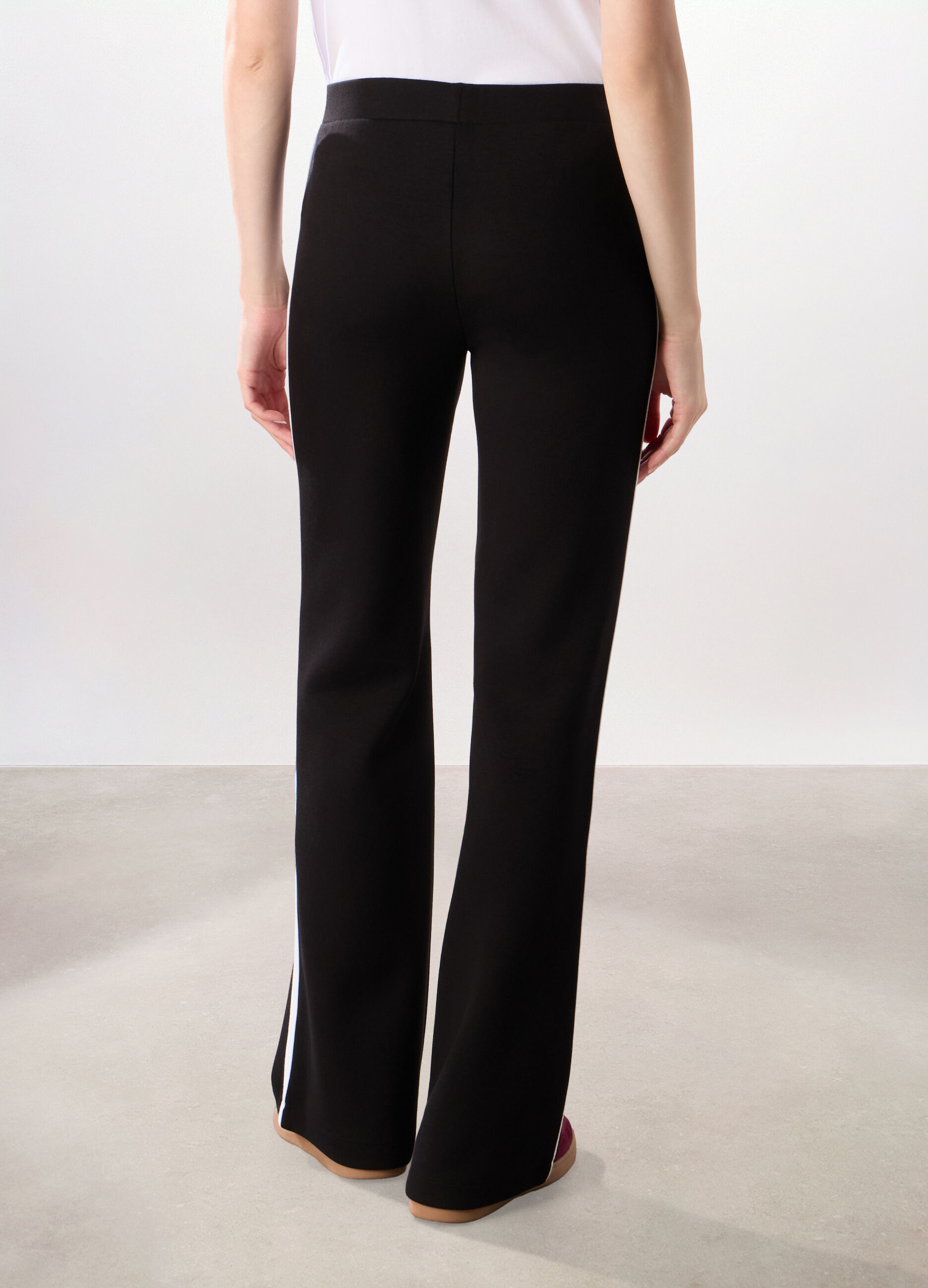 Leggings flare fit in jersey di viscosa stretch donna_1