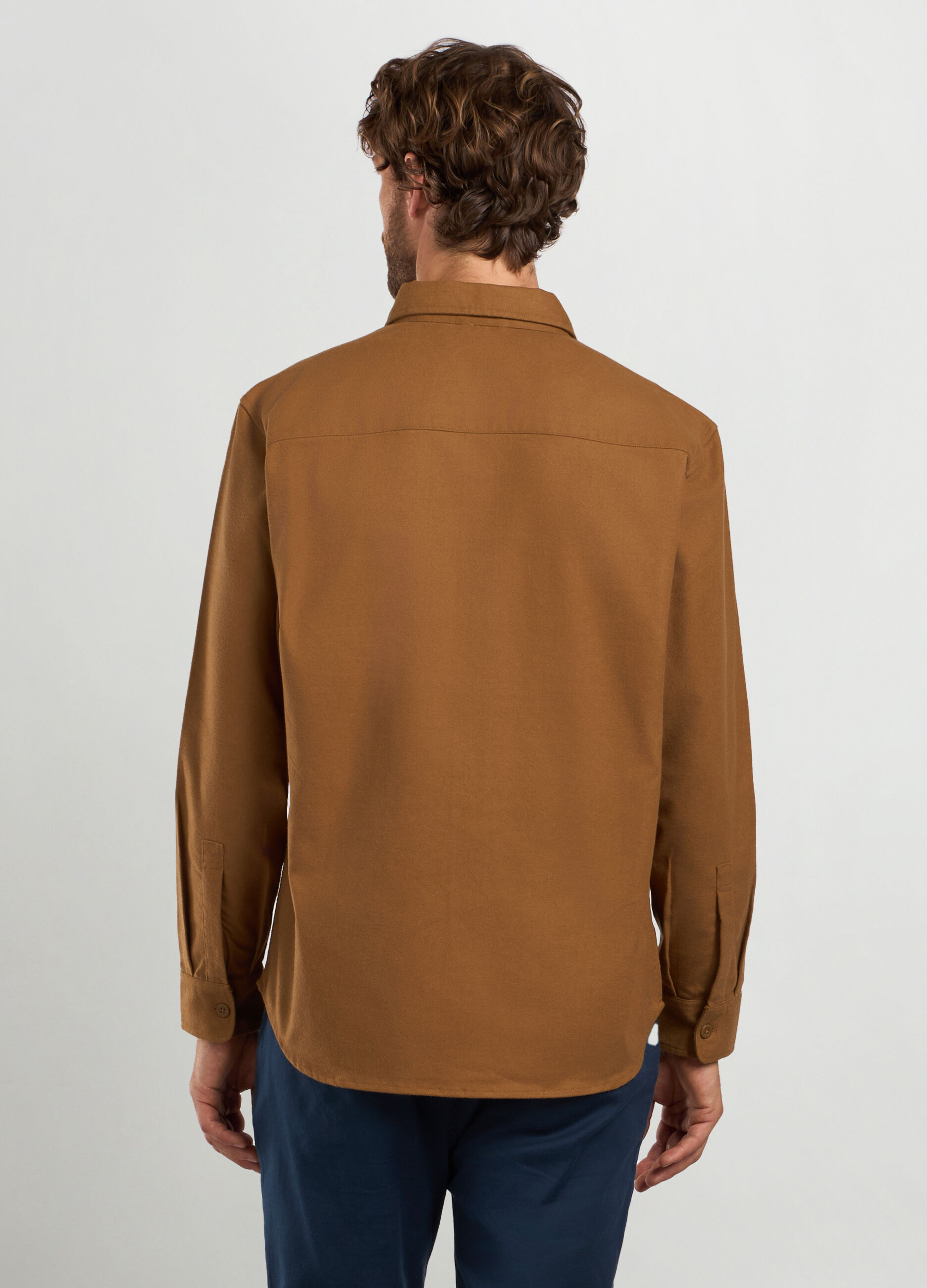 Overshirt in flanella uomo_1