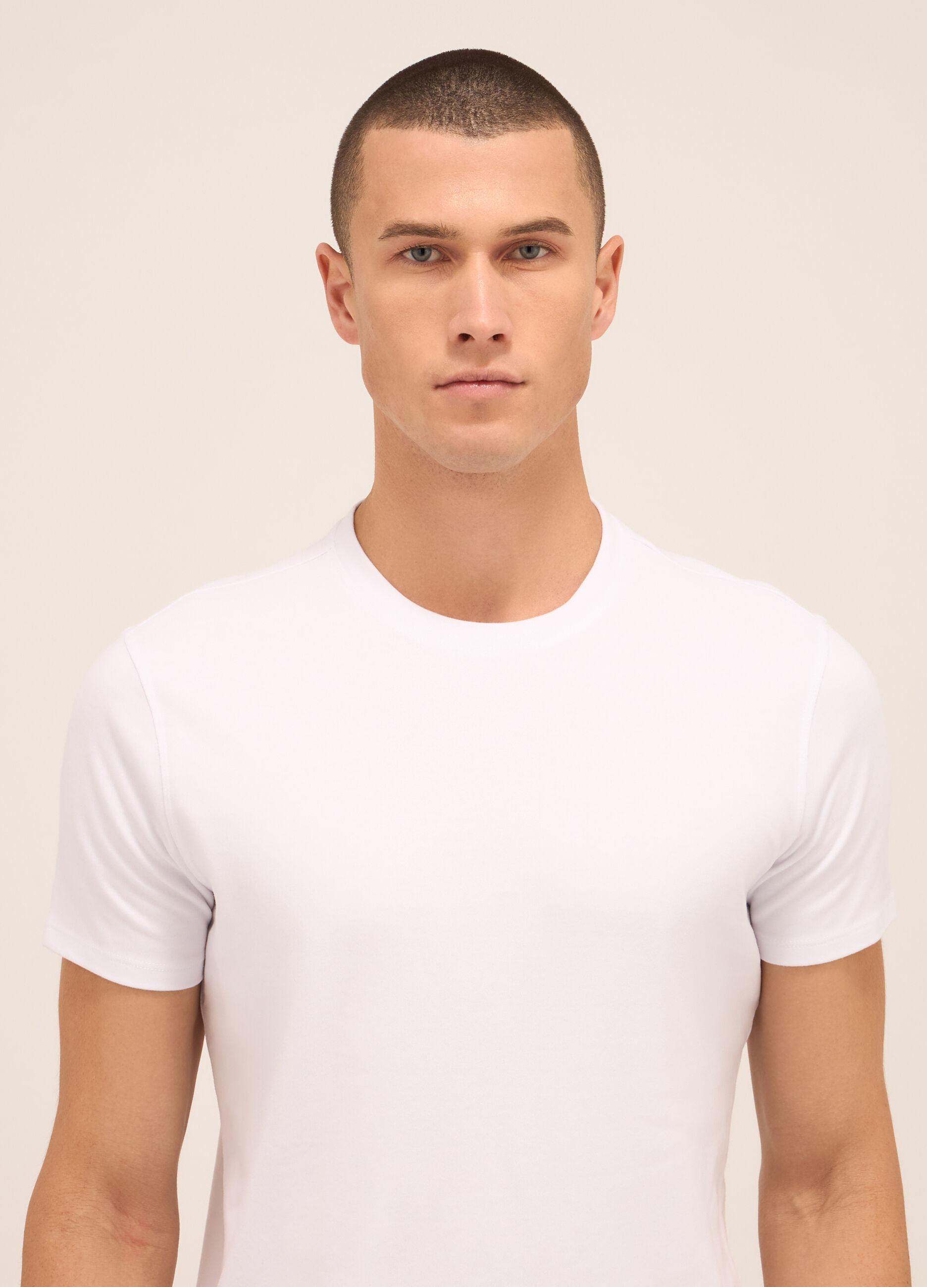 T-shirt girocollo in puro cotone uomo_2