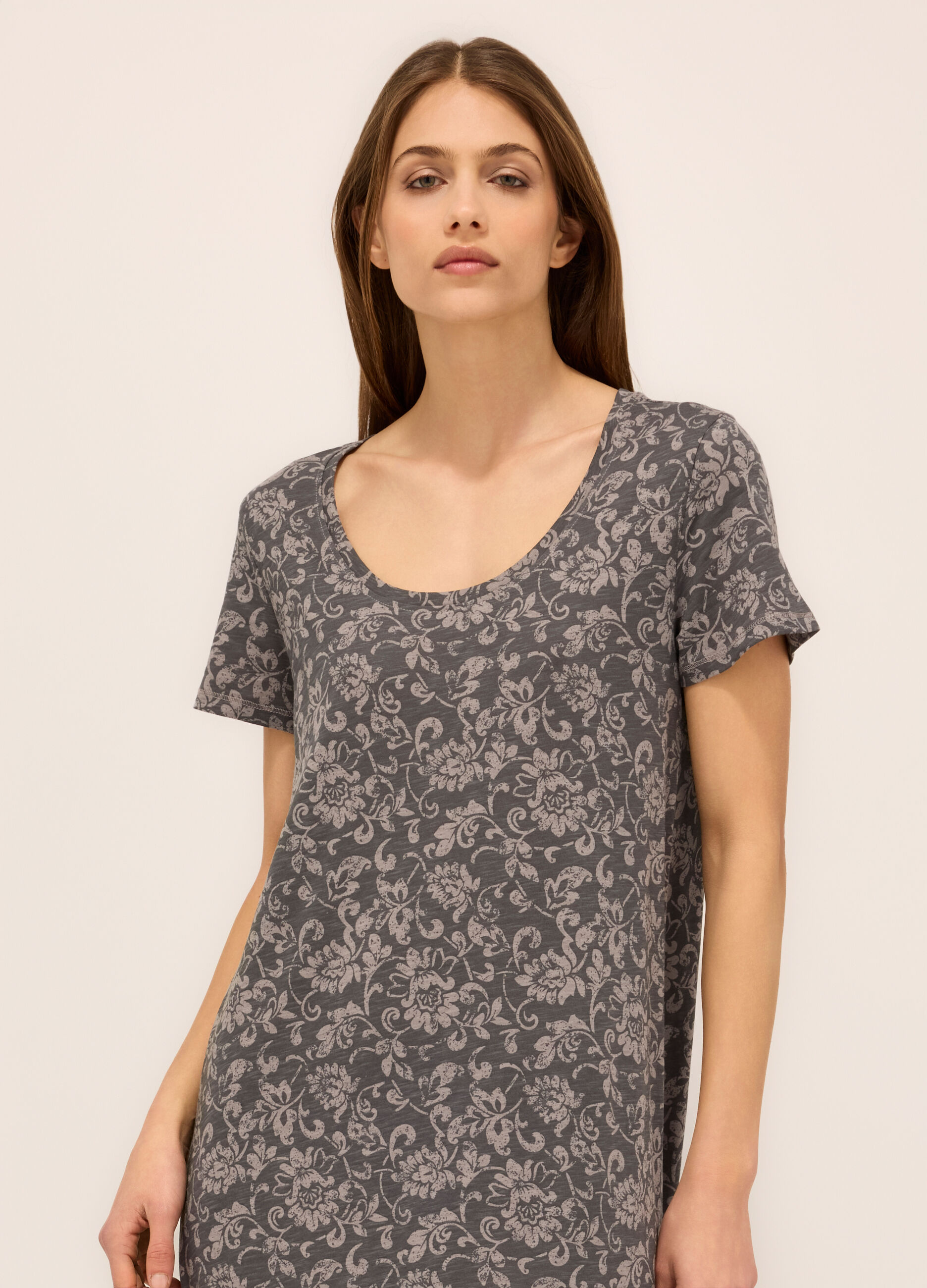 Abito in jersey slub di puro cotone donna_2